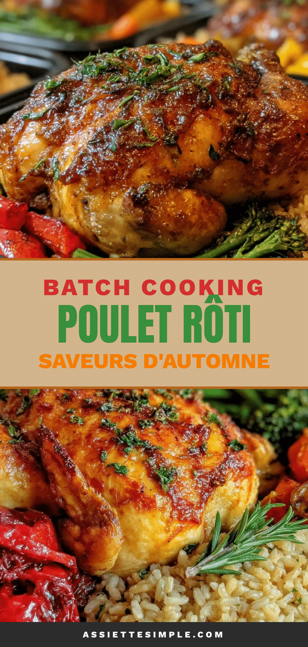 batch cooking poulet rôti recipe