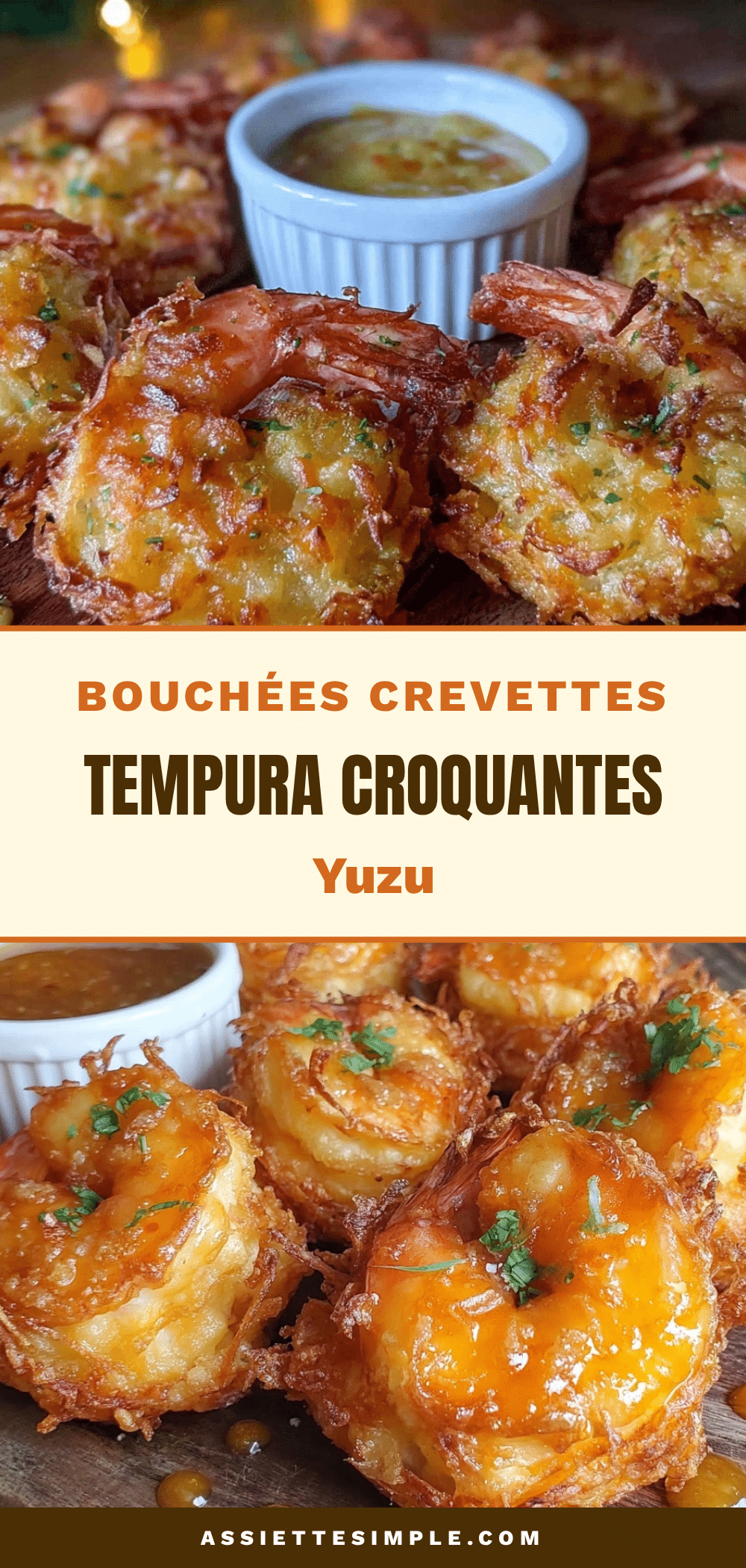 bouchées apéro crevettes tempura recipe