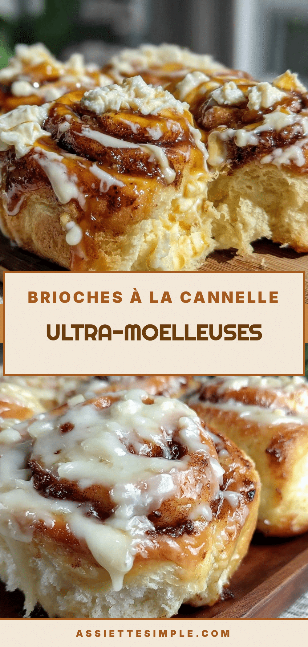 brioches à la cannelle façon Cinnabon recipe