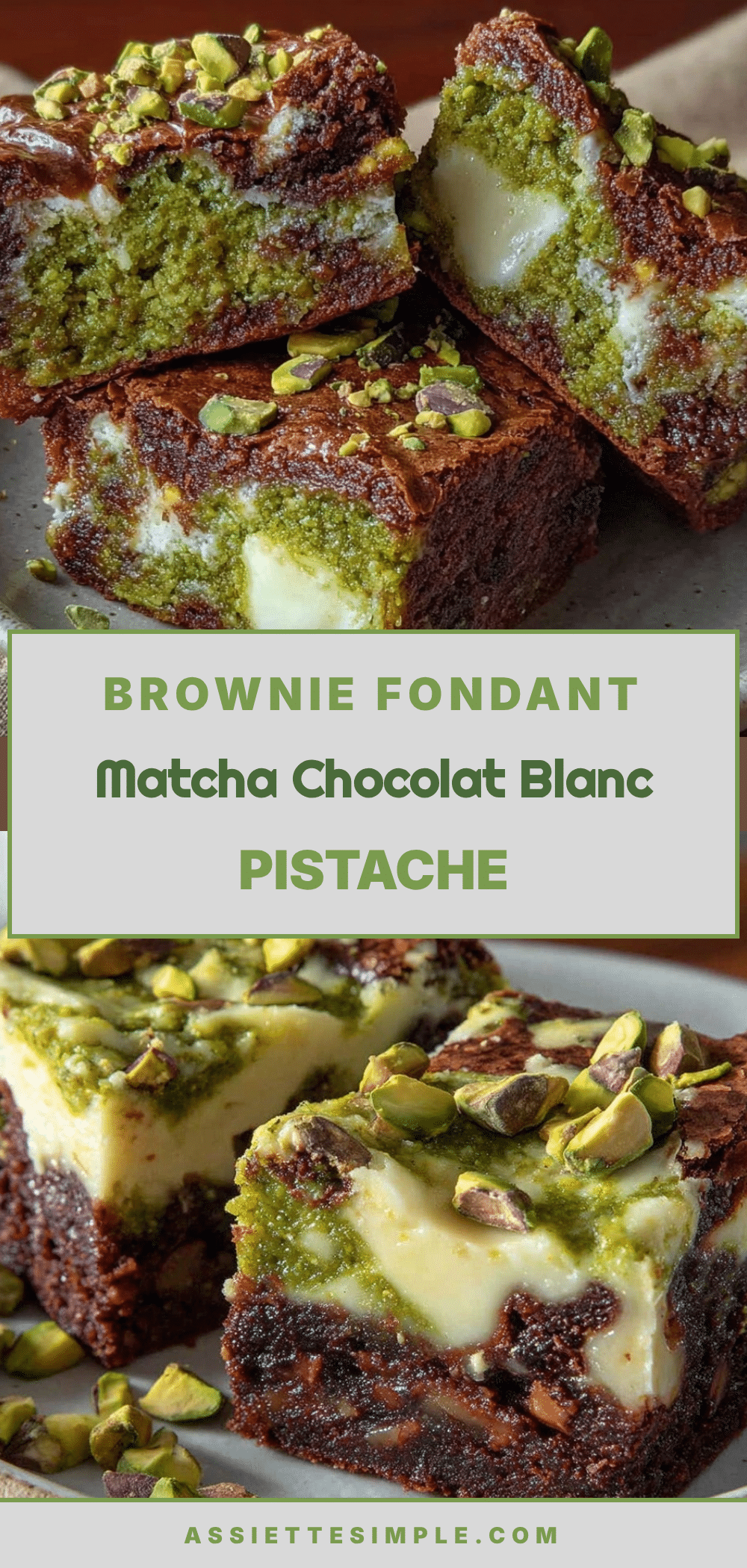 brownie fondant au matcha recipe