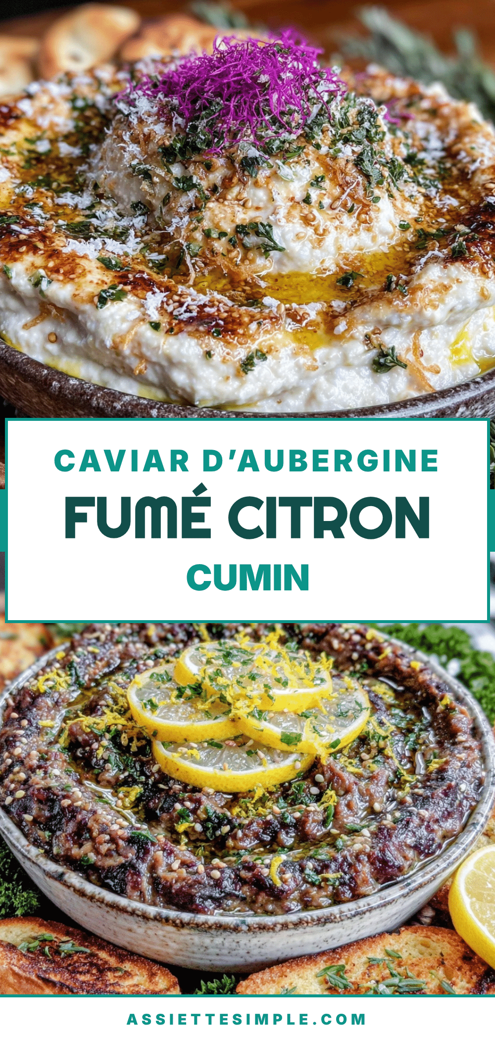 caviar d’aubergine fumé au four recipe