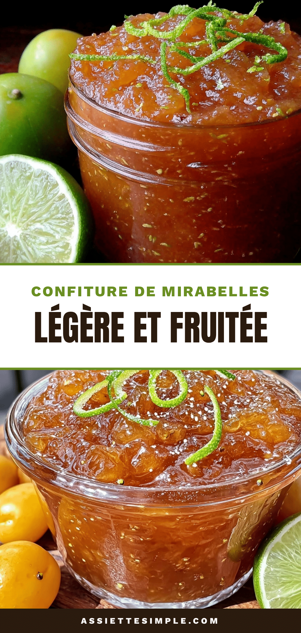 confiture de mirabelles légère recipe