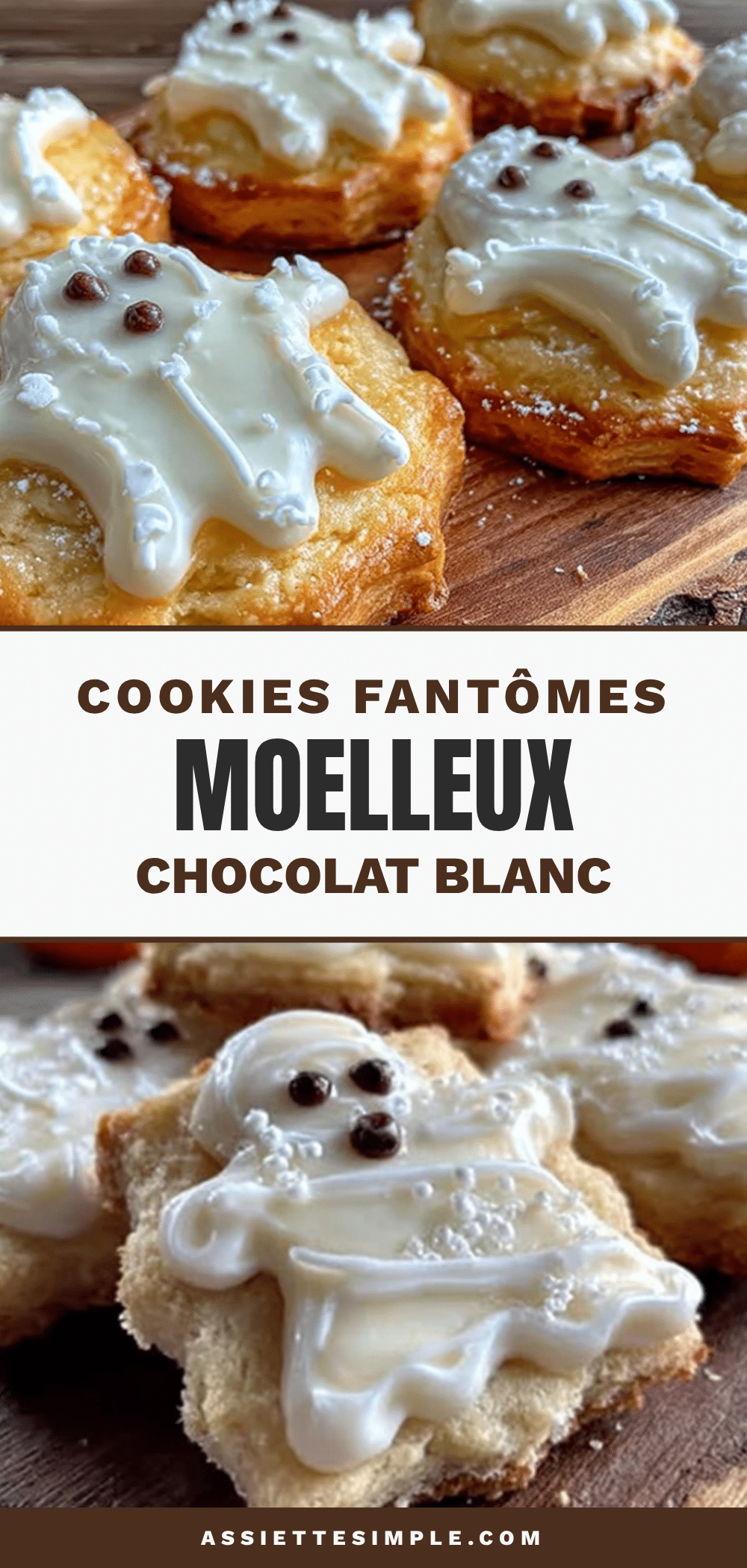 cookies fantômes au chocolat blanc recipe