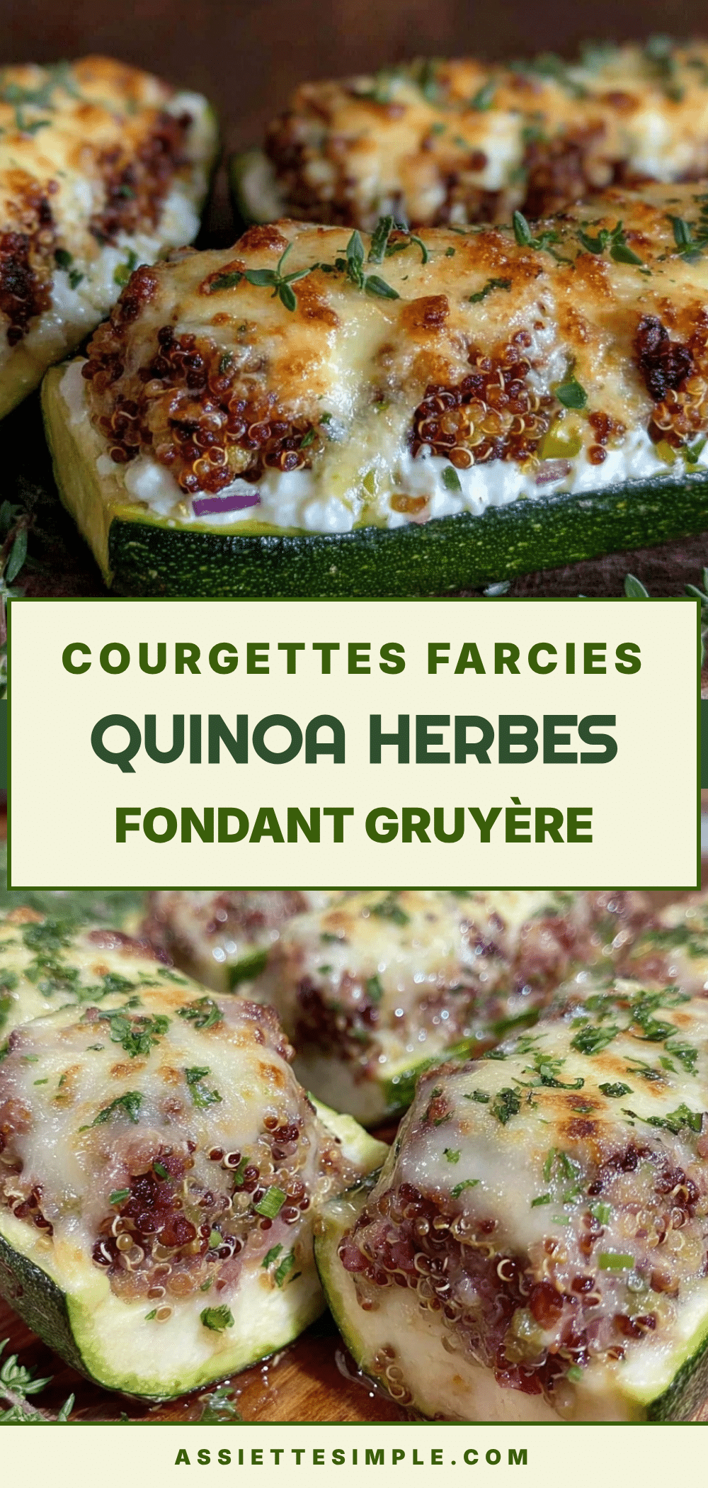 courgettes farcies quinoa gruyère recipe