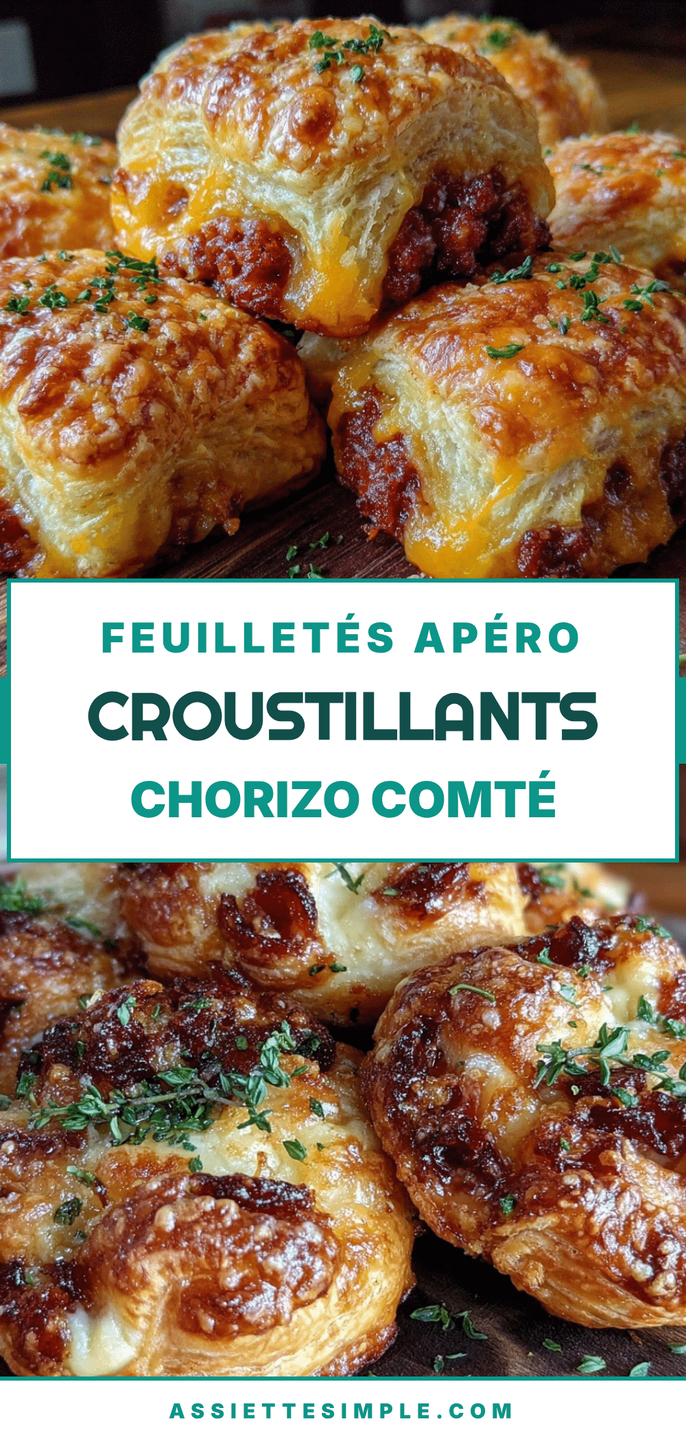 feuilletés apéro au chorizo et comté recipe