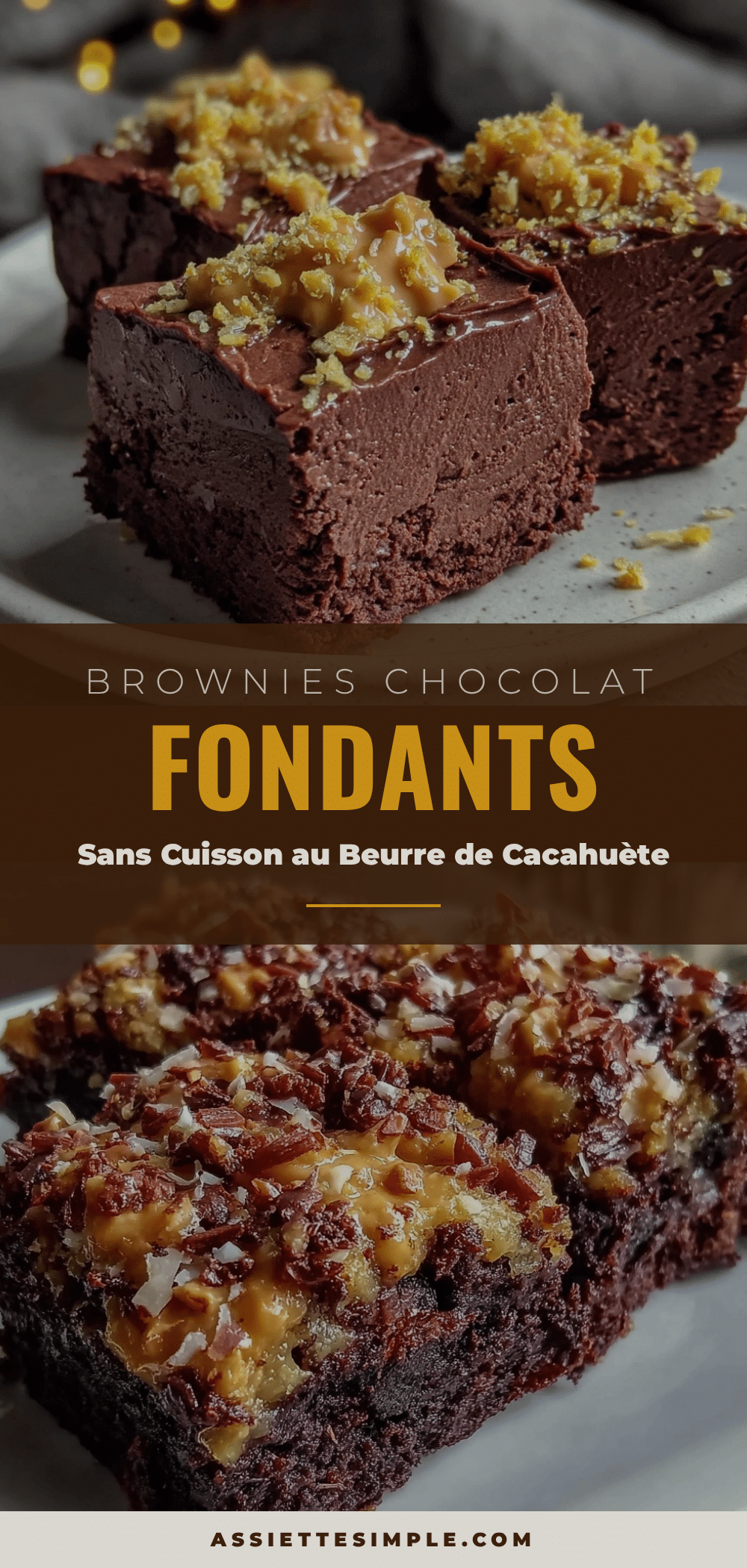 fondants brownies chocolat sans cuisson recipe