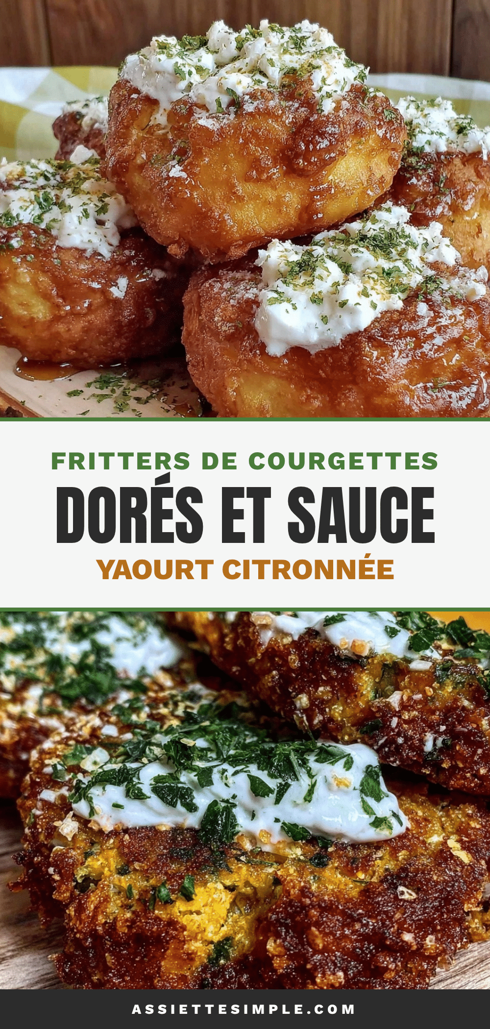 fritters de courgettes dorés recipe