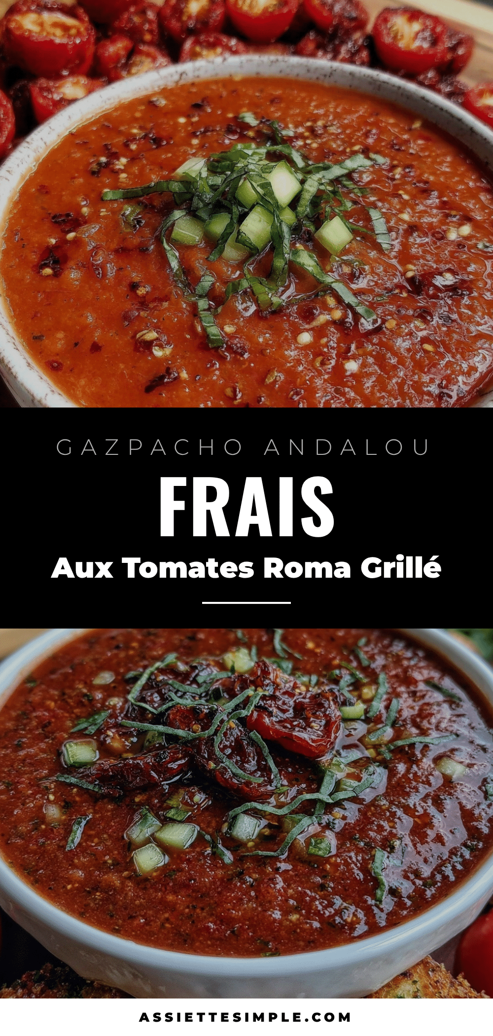 gazpacho andalou aux tomates roma recipe