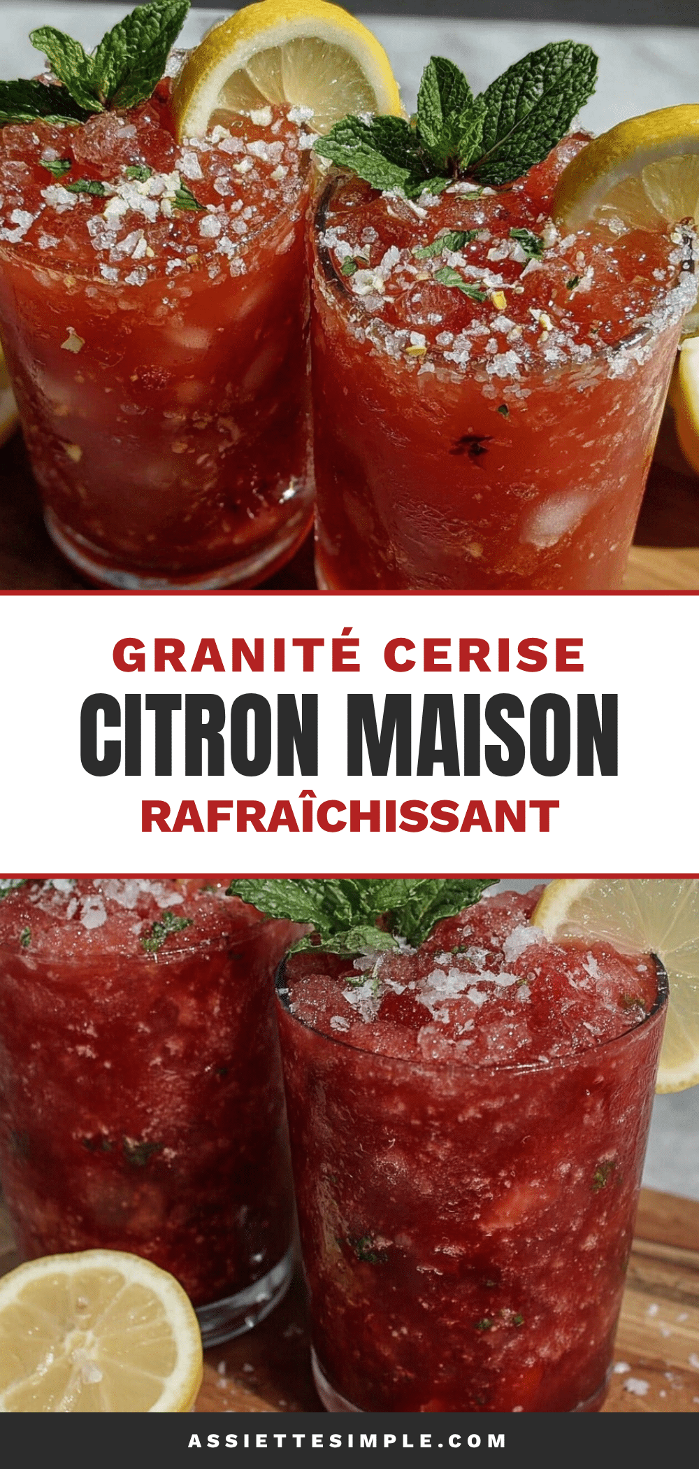 granité cerise citron maison recipe