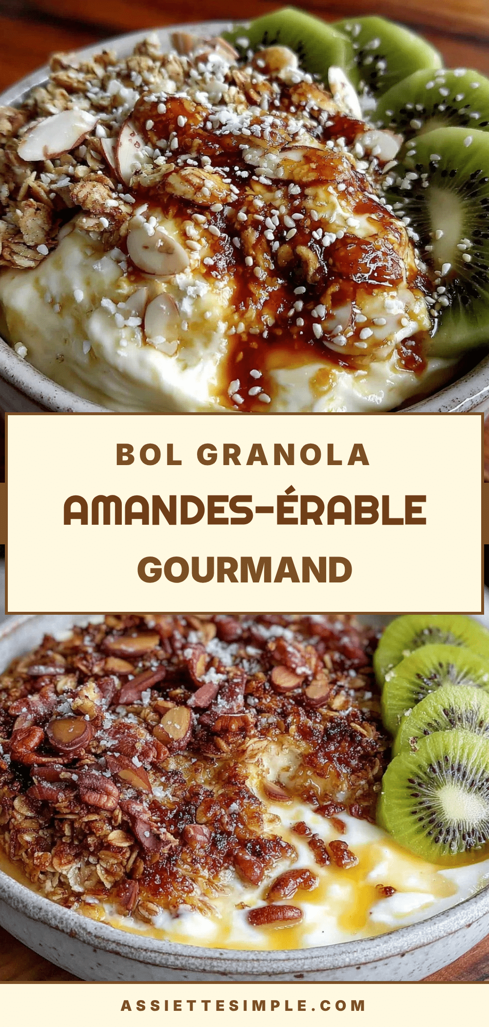 granola maison amandes-érable recipe