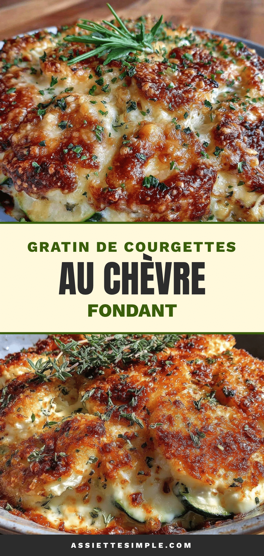 gratin de courgettes au chèvre fondant recipe