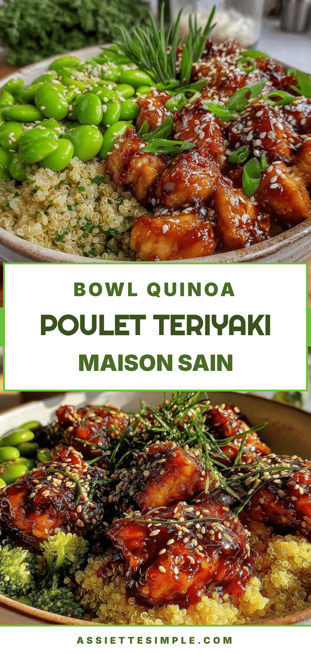 healthy bowl de quinoa au poulet teriyaki maison recipe