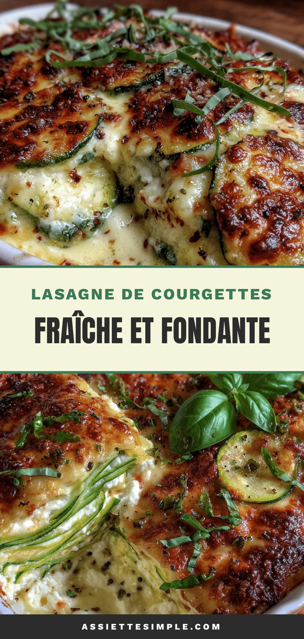 lasagne de courgettes au chèvre frais recipe