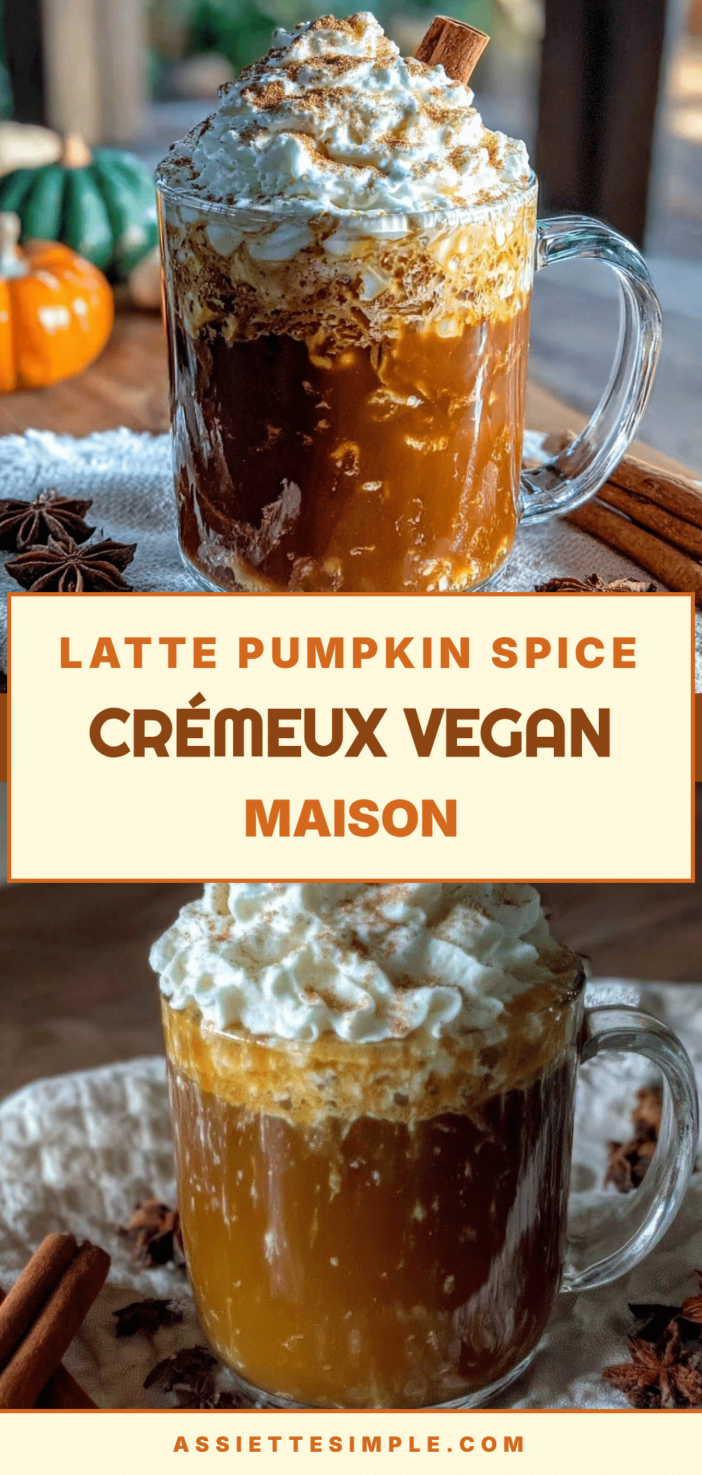 latte pumpkin spice vegan recipe