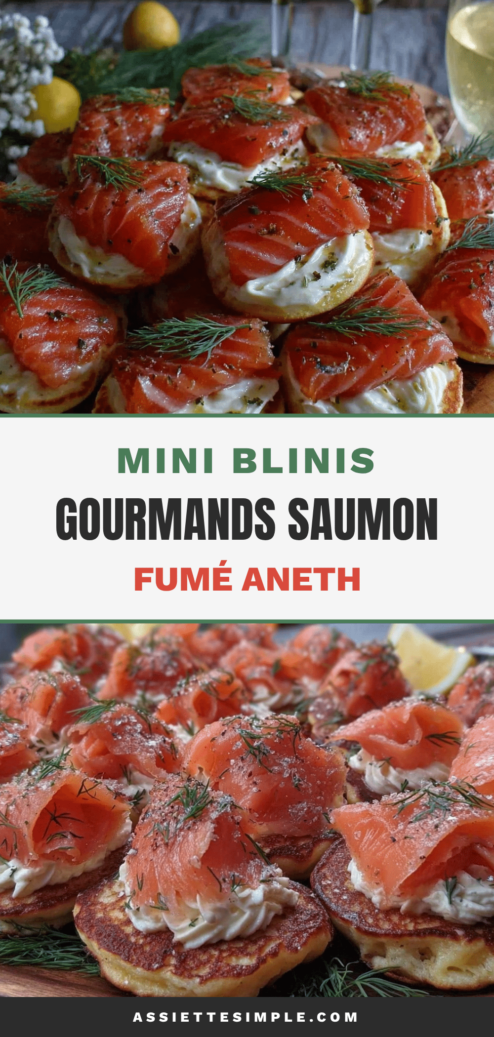 mini blinis au saumon fumé recipe