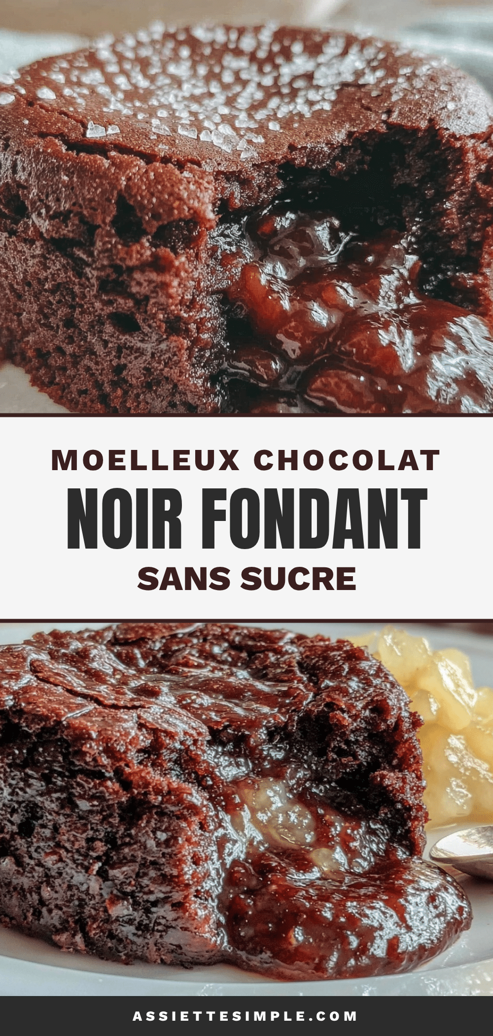 moelleux au chocolat noir fondant recipe