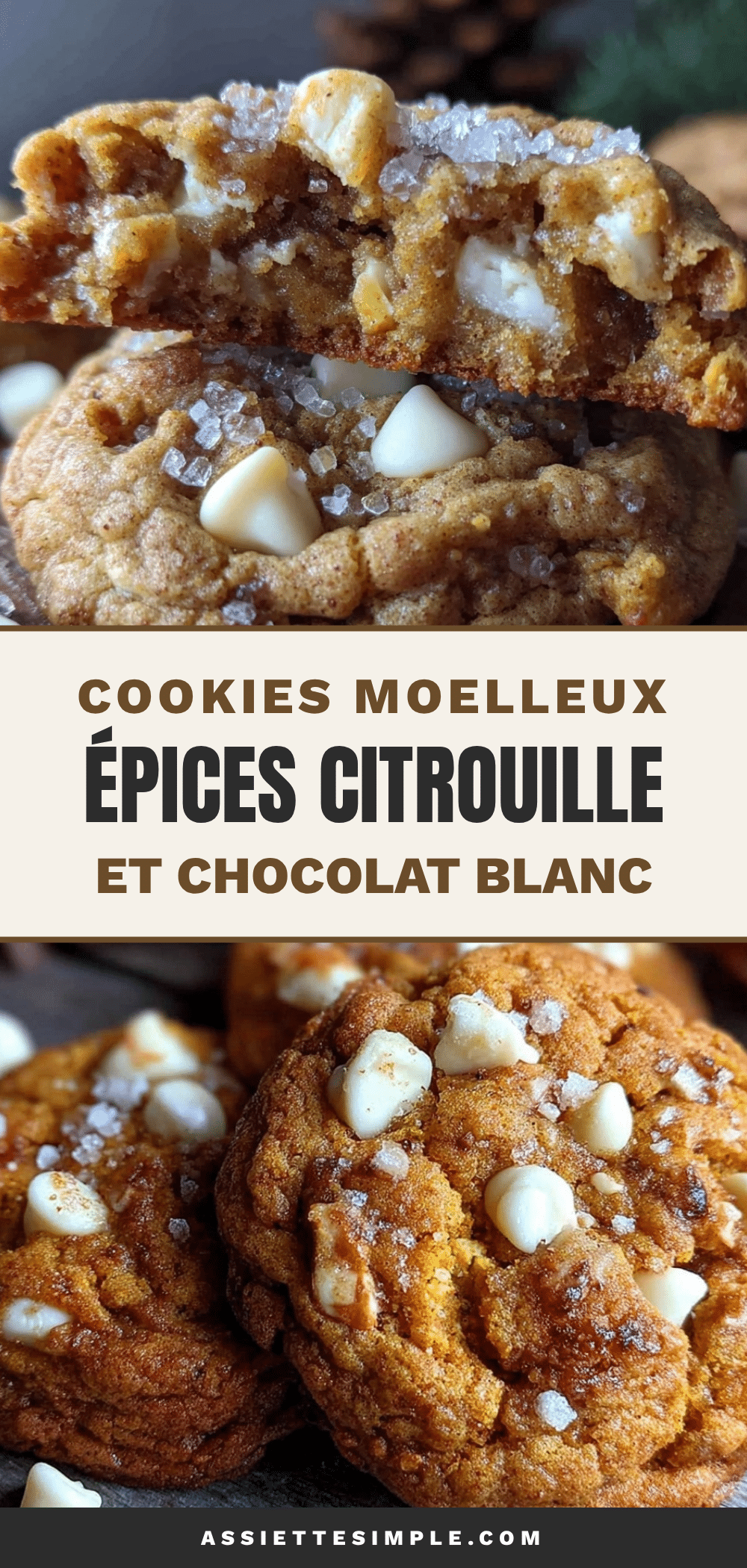 moelleux cookies pumpkin spice recipe