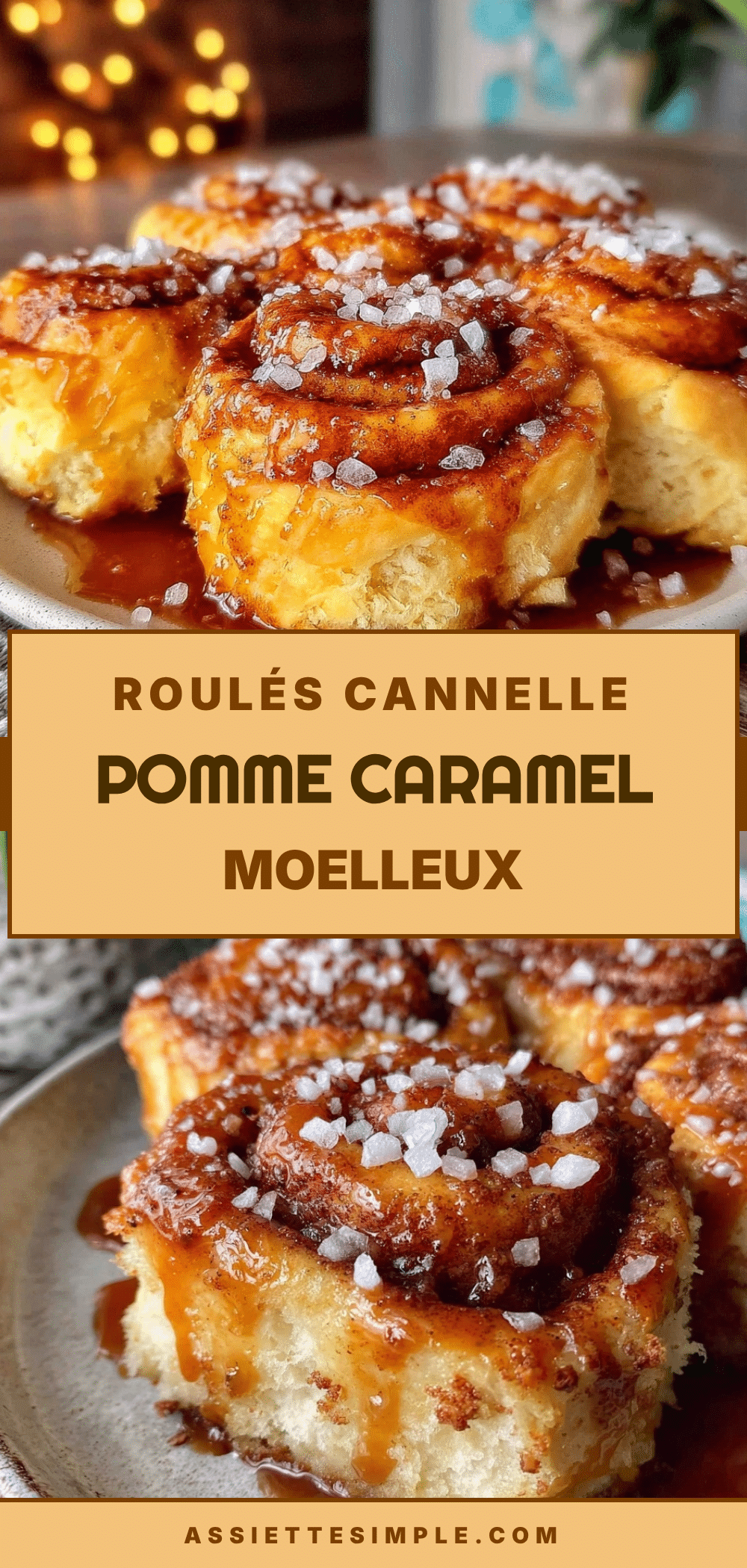 moelleux roulés cannelle pomme caramel beurre salé recipe
