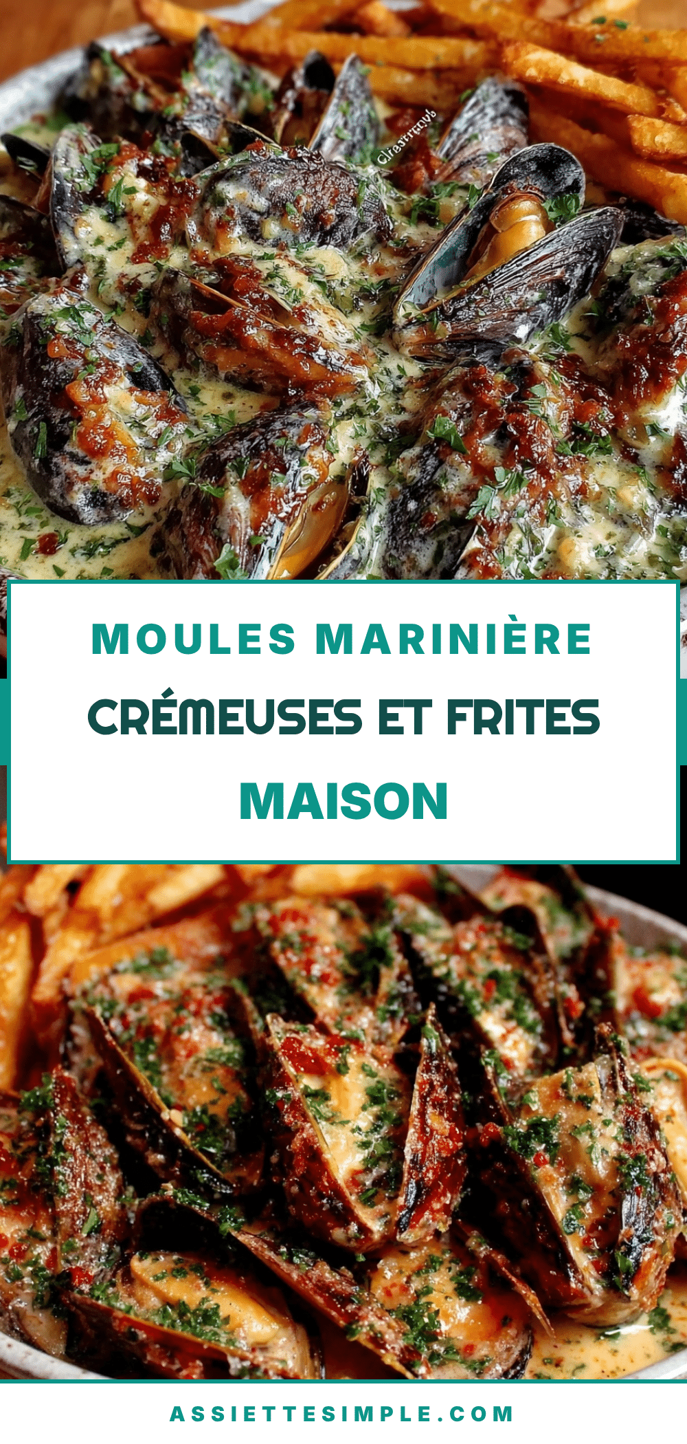 moules marinières crémeuses au vin blanc recipe