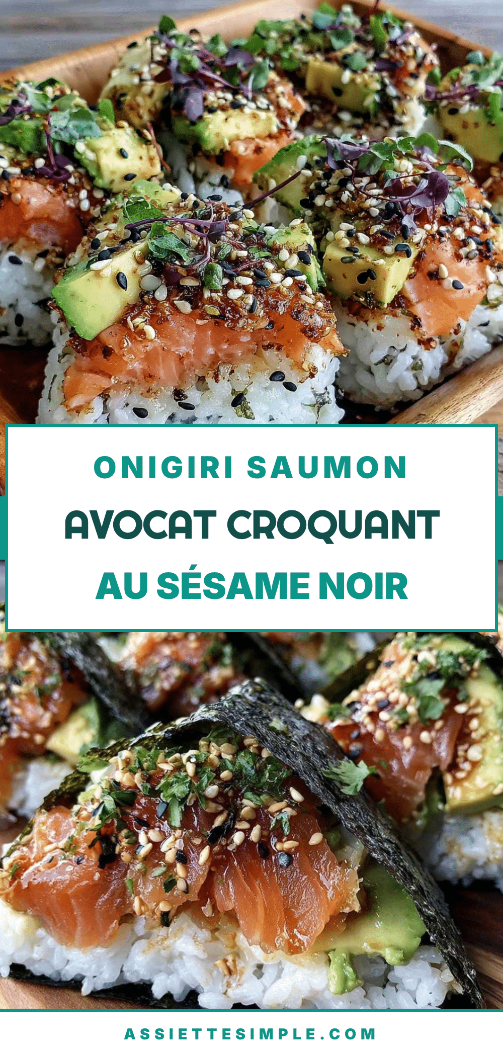 onigiri saumon-avocat recipe
