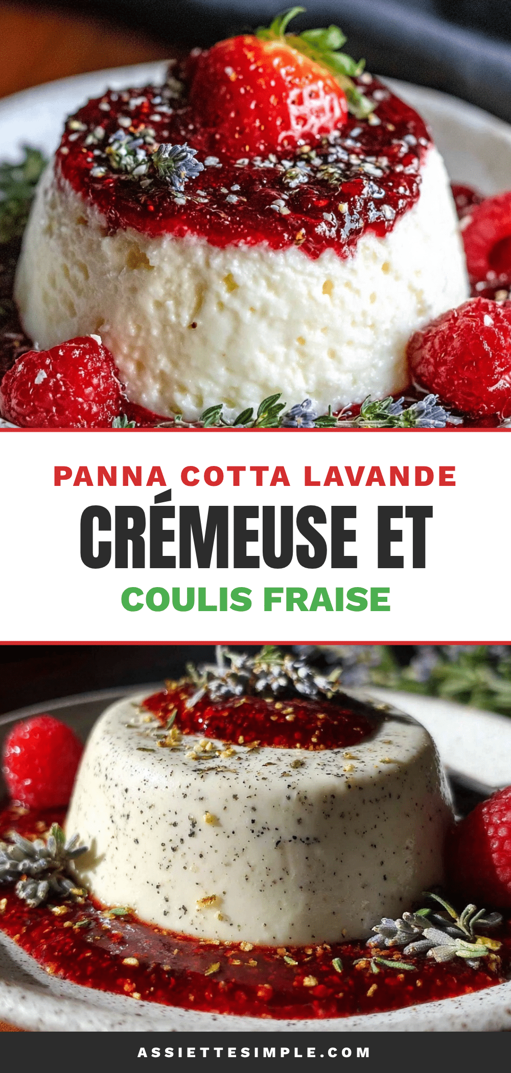 panna cotta à la lavande recipe