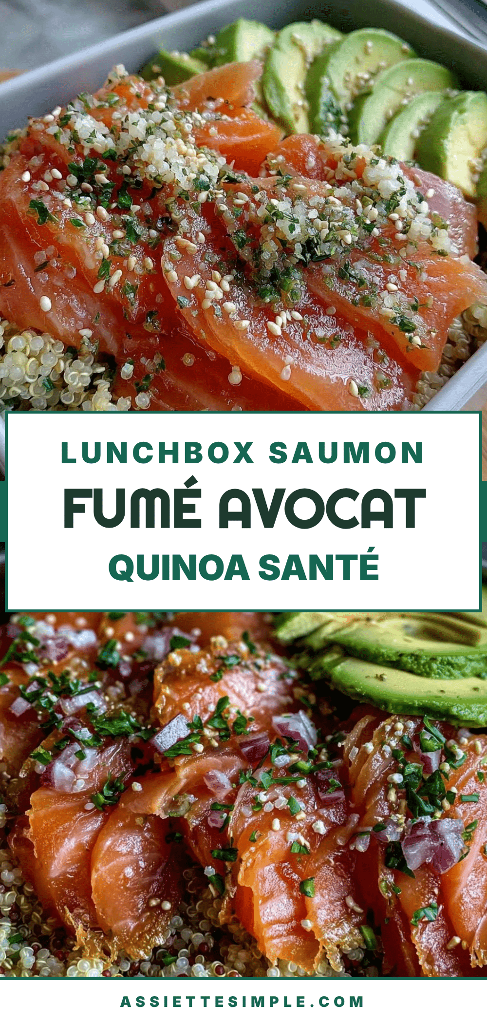 saumon fumé avocat quinoa recipe