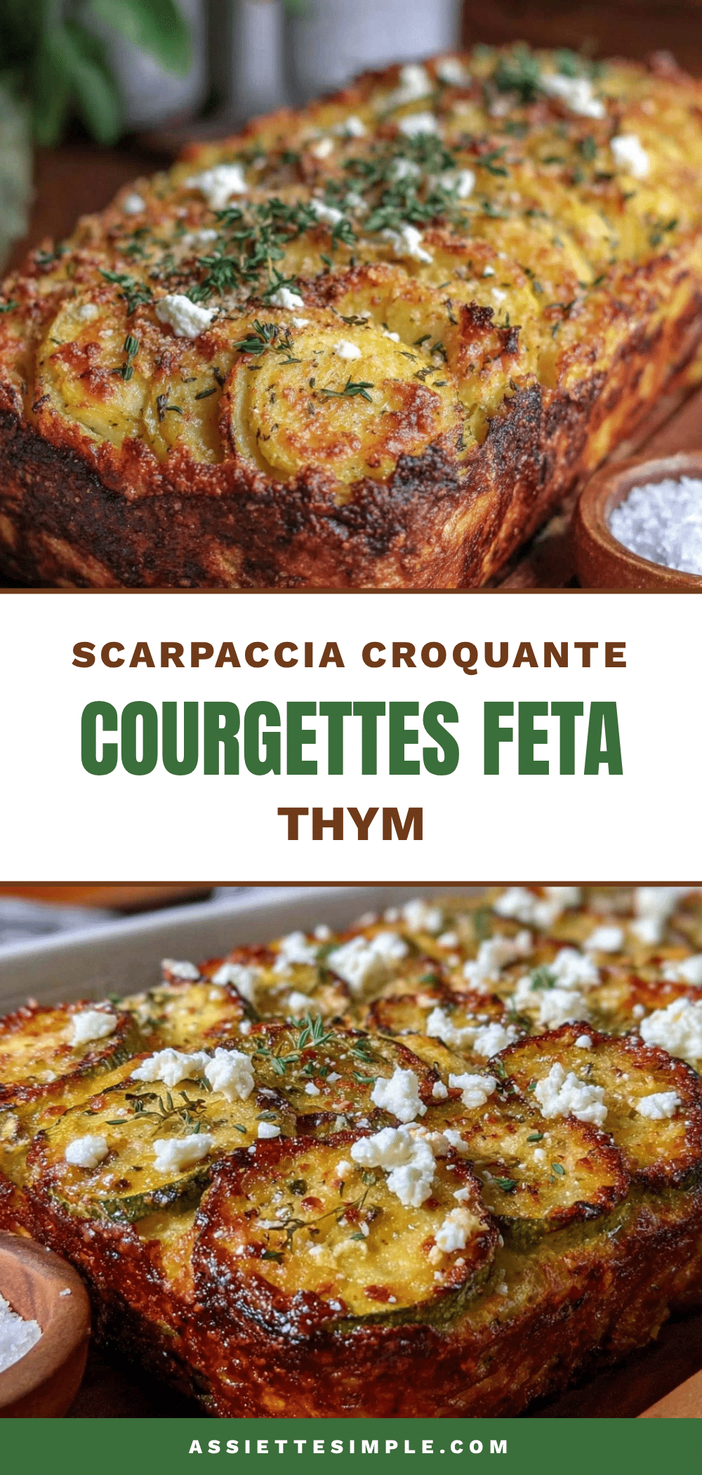 scarpaccia de courgettes à la feta recipe