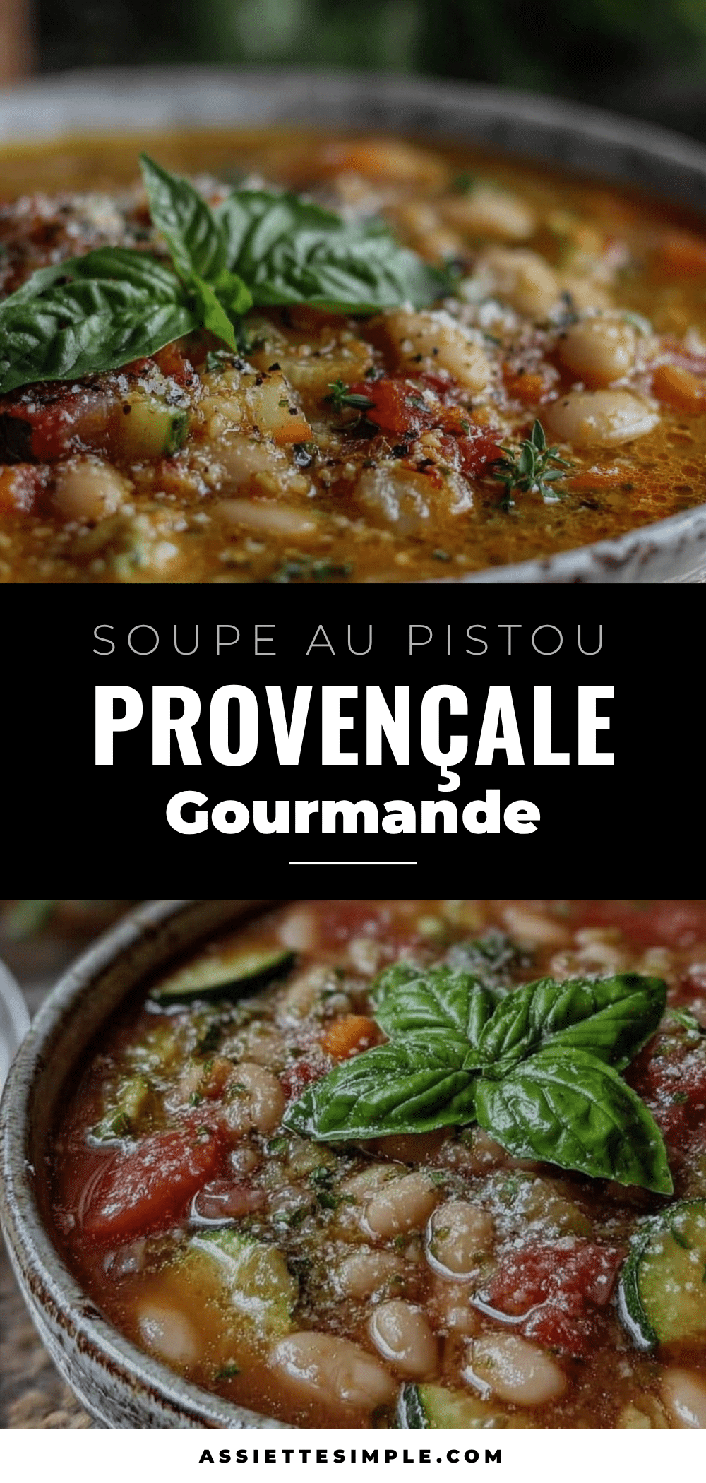 Soupe au Pistou Provençale aux Haricots Cocos recipe