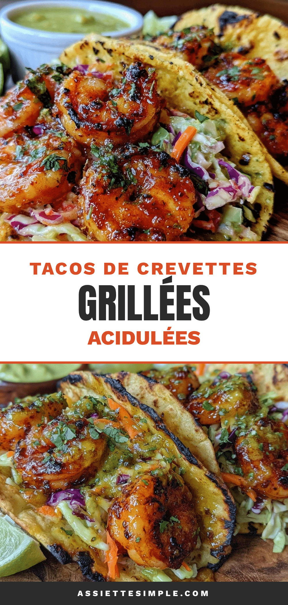 tacos de crevettes grillées au citron vert recipe