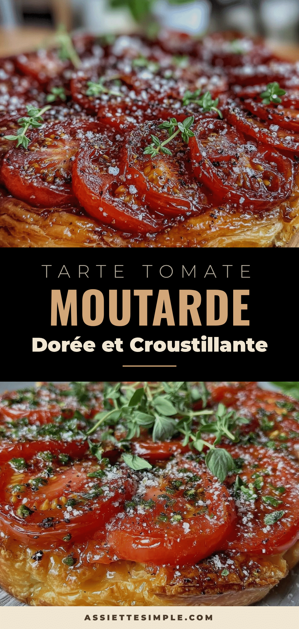 tarte à la tomate et moutarde à l’ancienne recipe