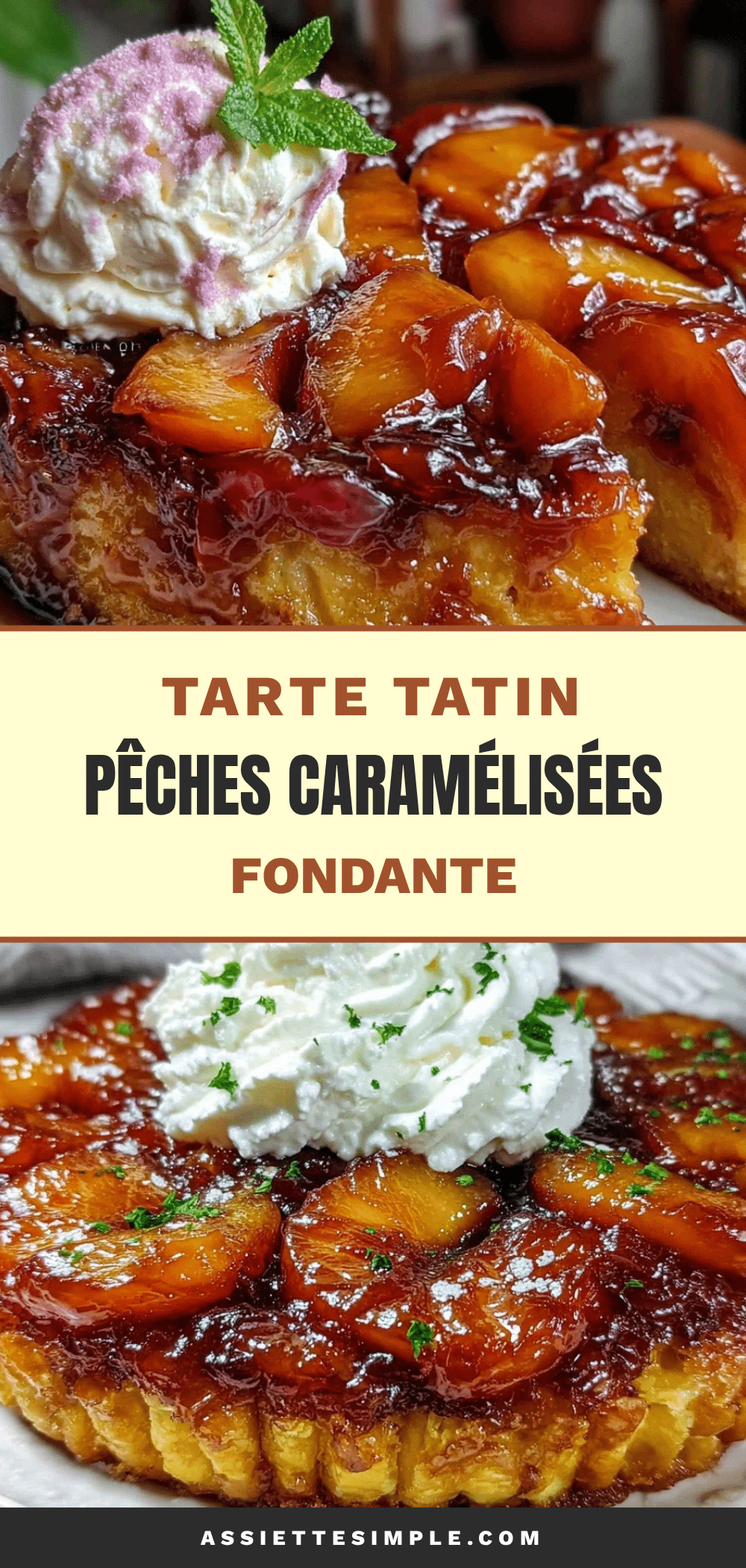 tarte tatin aux pêches caramélisées recipe