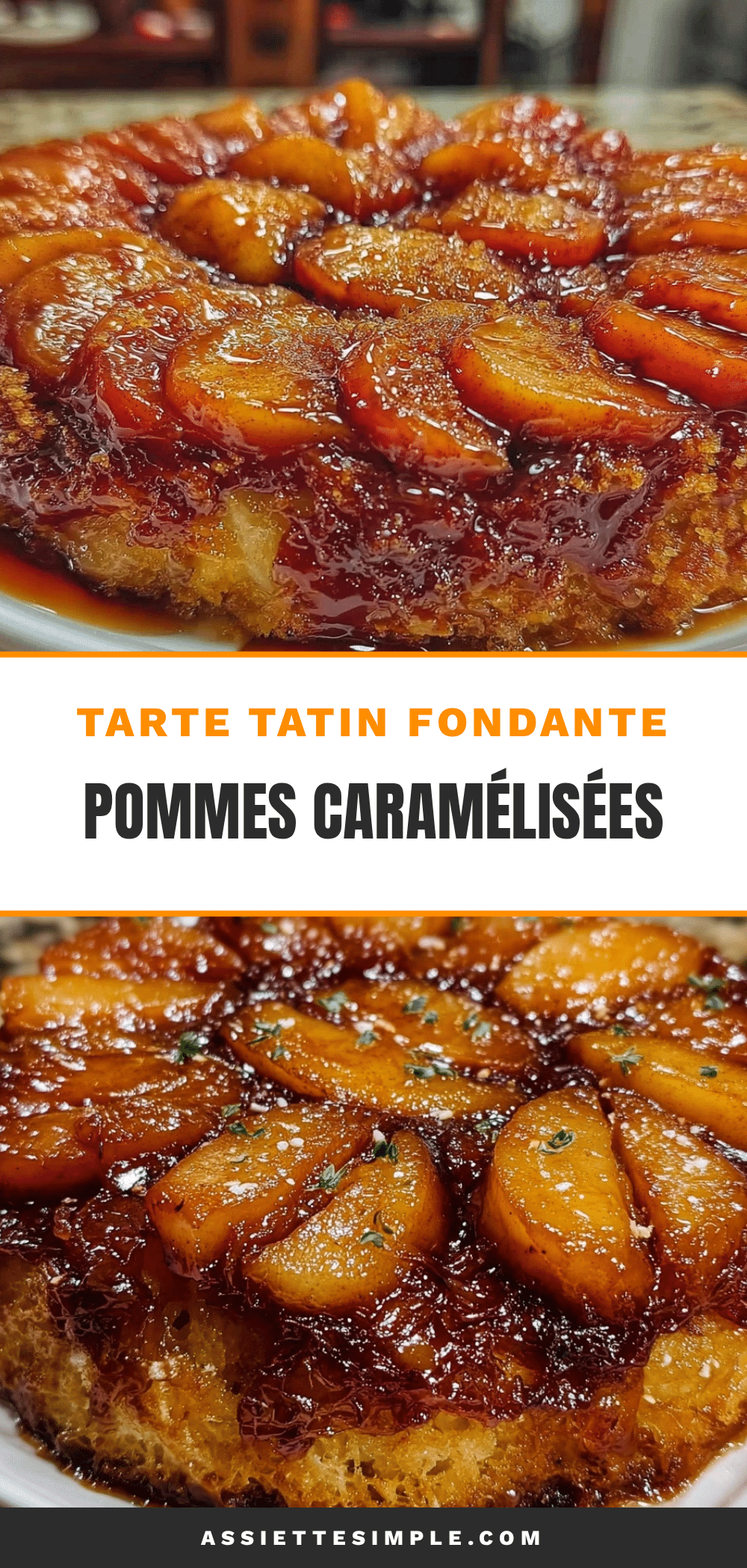 tarte tatin aux pommes caramélisées recipe