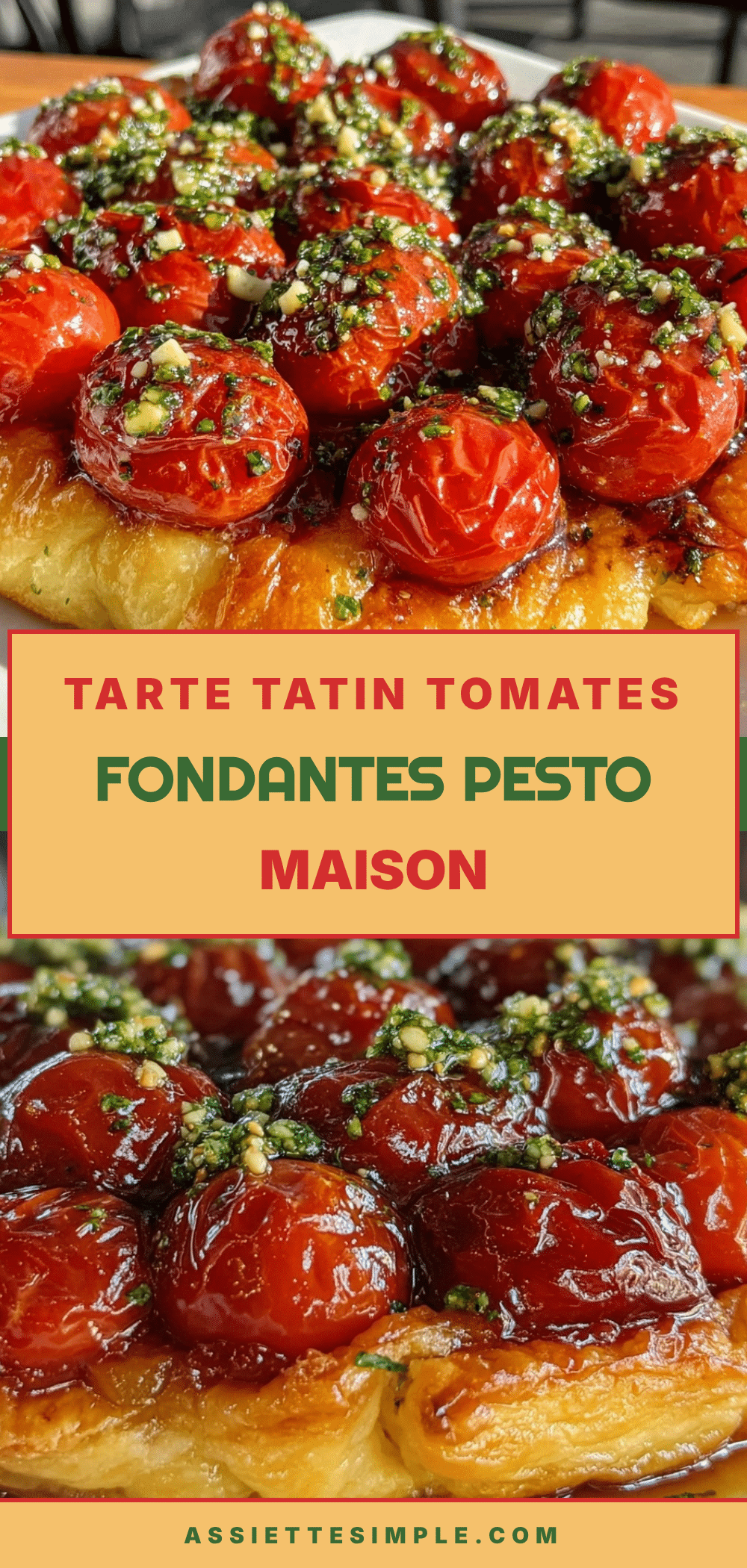 tarte tatin aux tomates cerises et pesto maison recipe