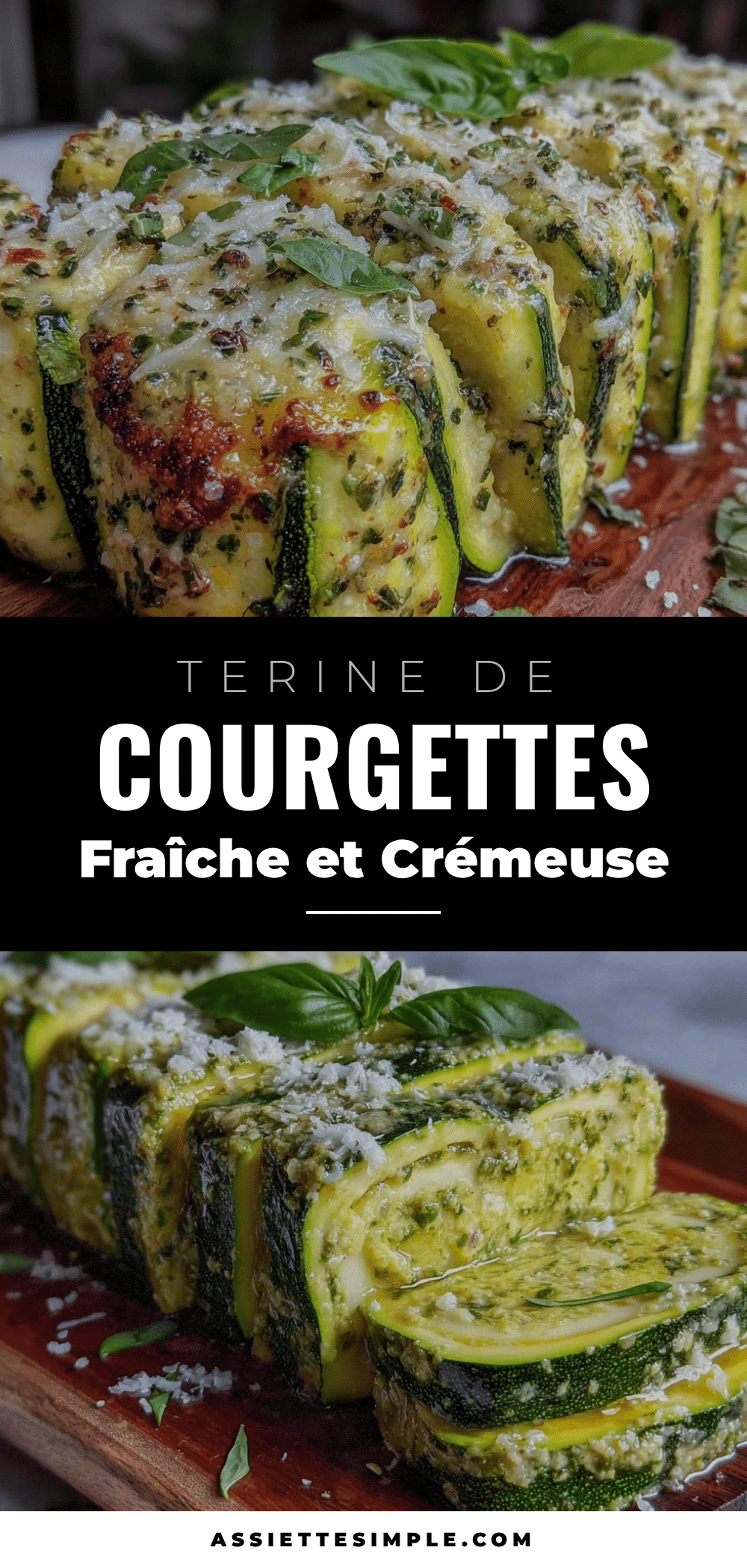 terrine de courgettes au basilic et parmesan recipe