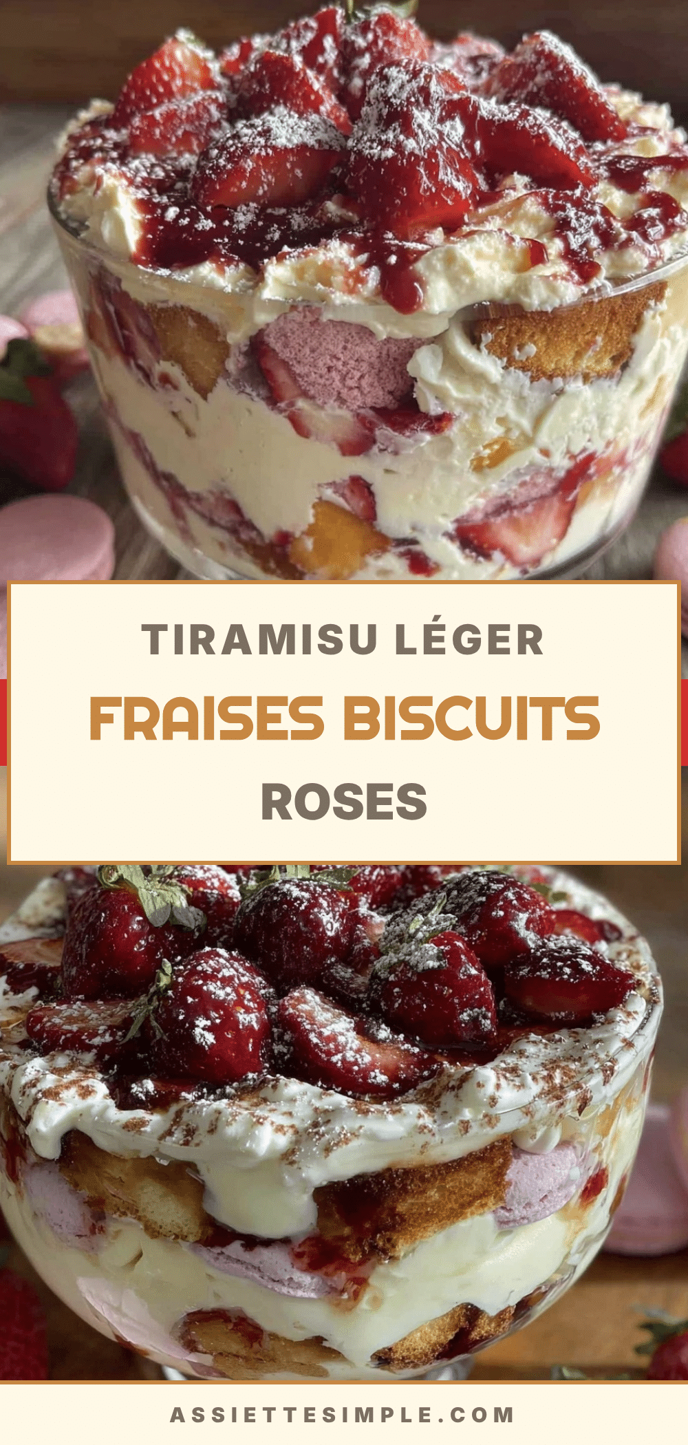 tiramisu aux fraises sans cuisson recipe