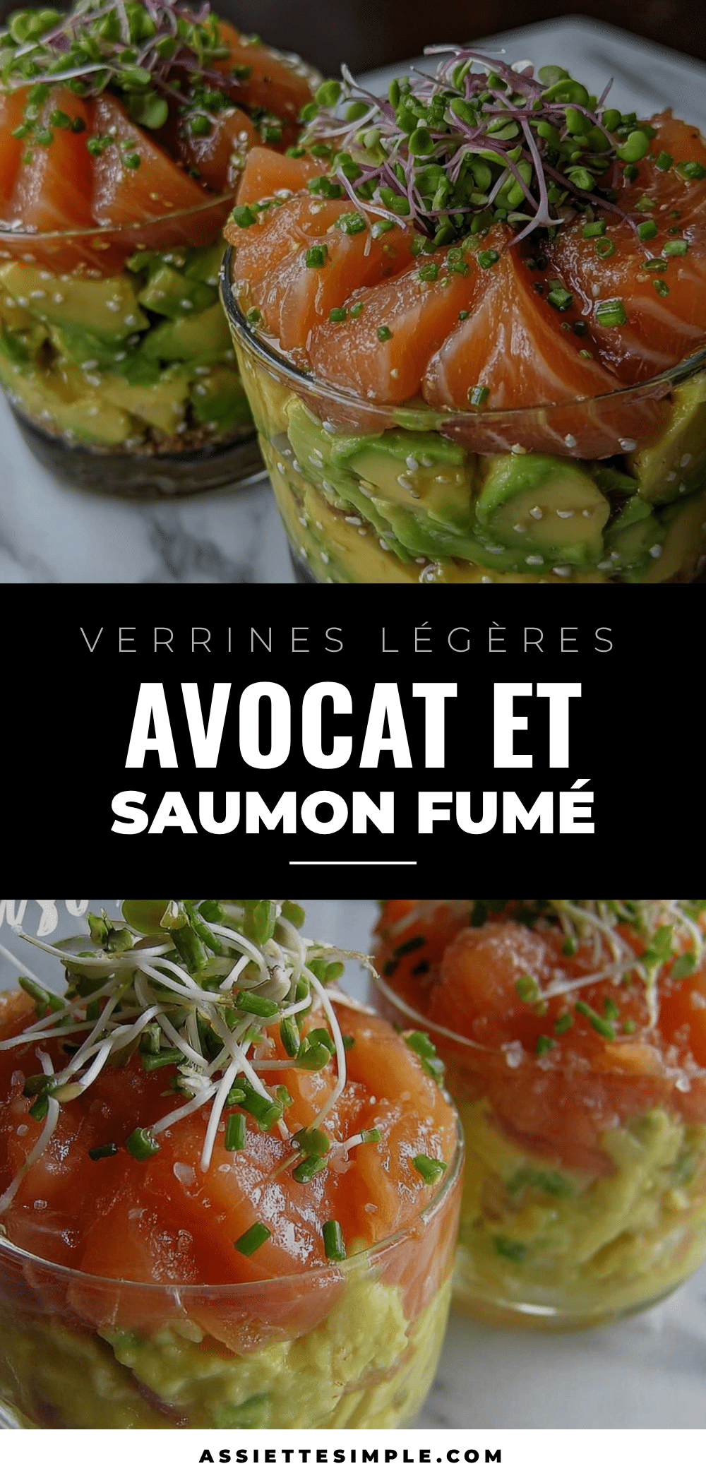 verrines tartare avocat saumon fumé allégées recipe