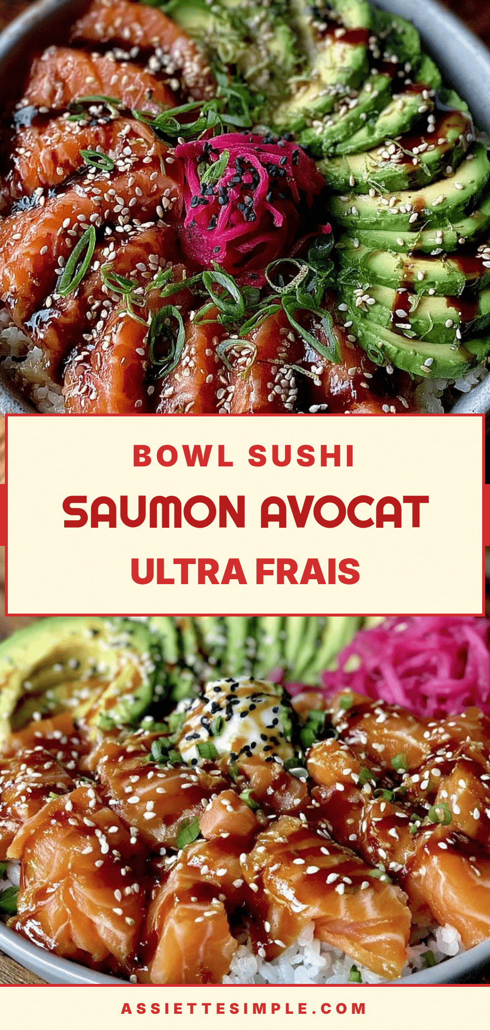 bowl sushi saumon avocat sans riz recipe