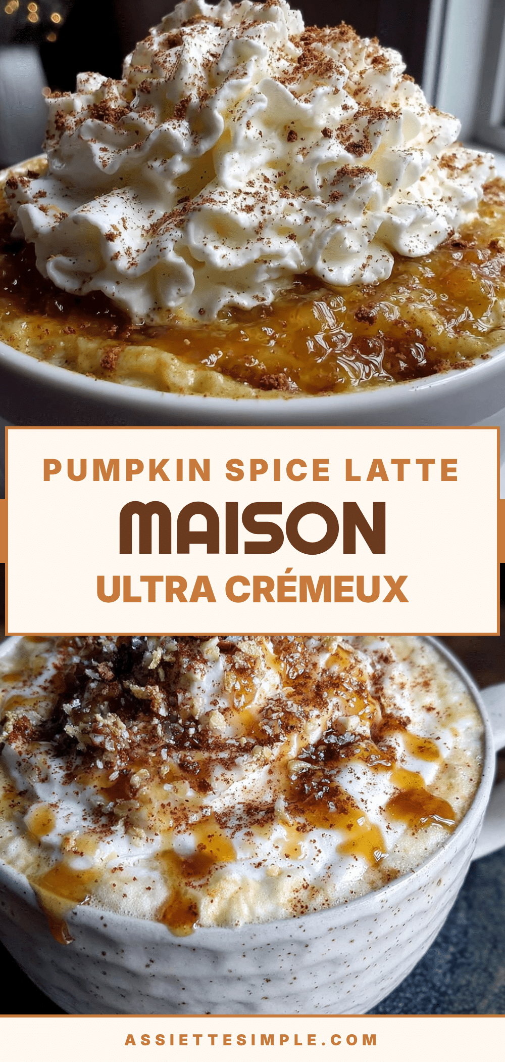 crémeux pumpkin spice latte maison recipe