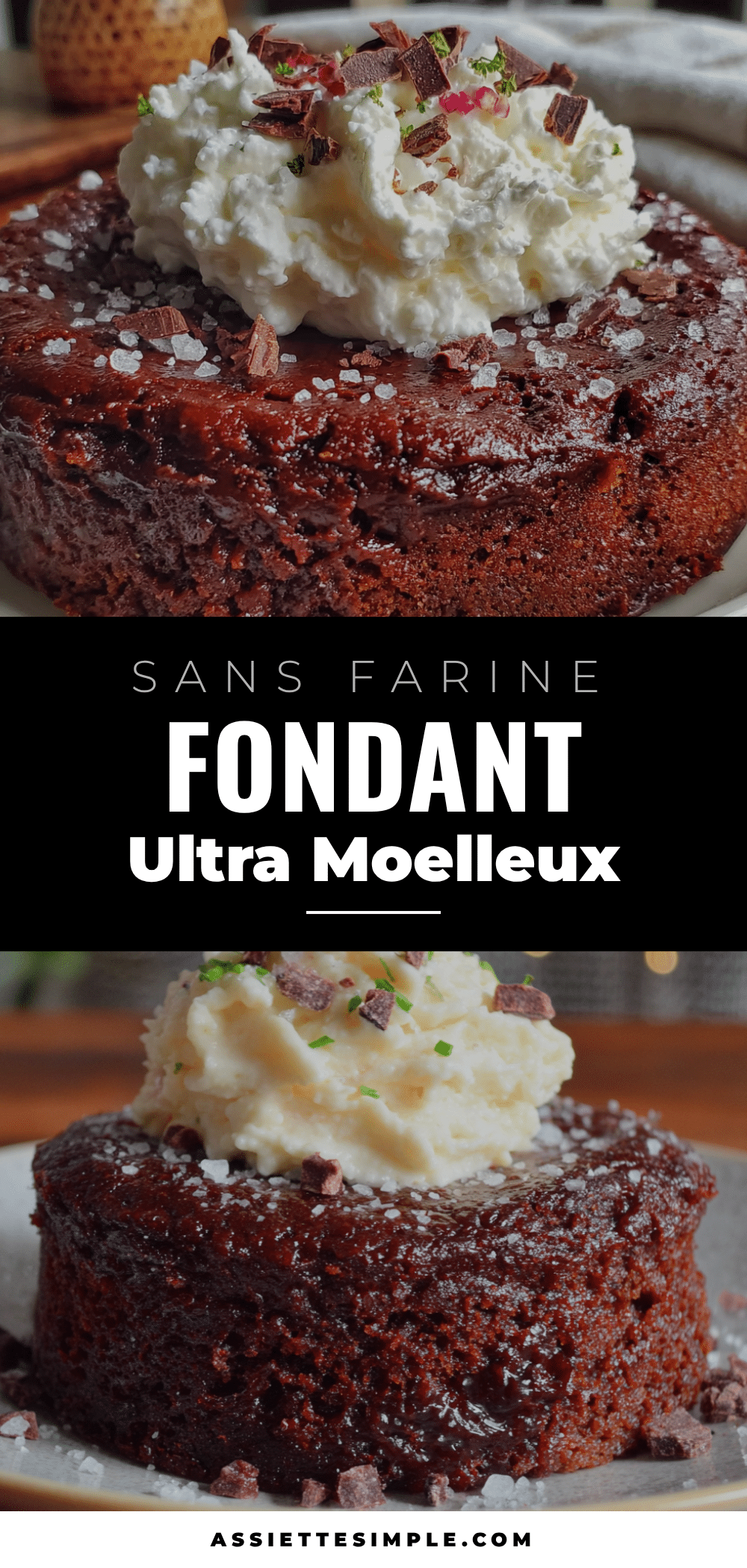 fondant au chocolat sans farine recipe