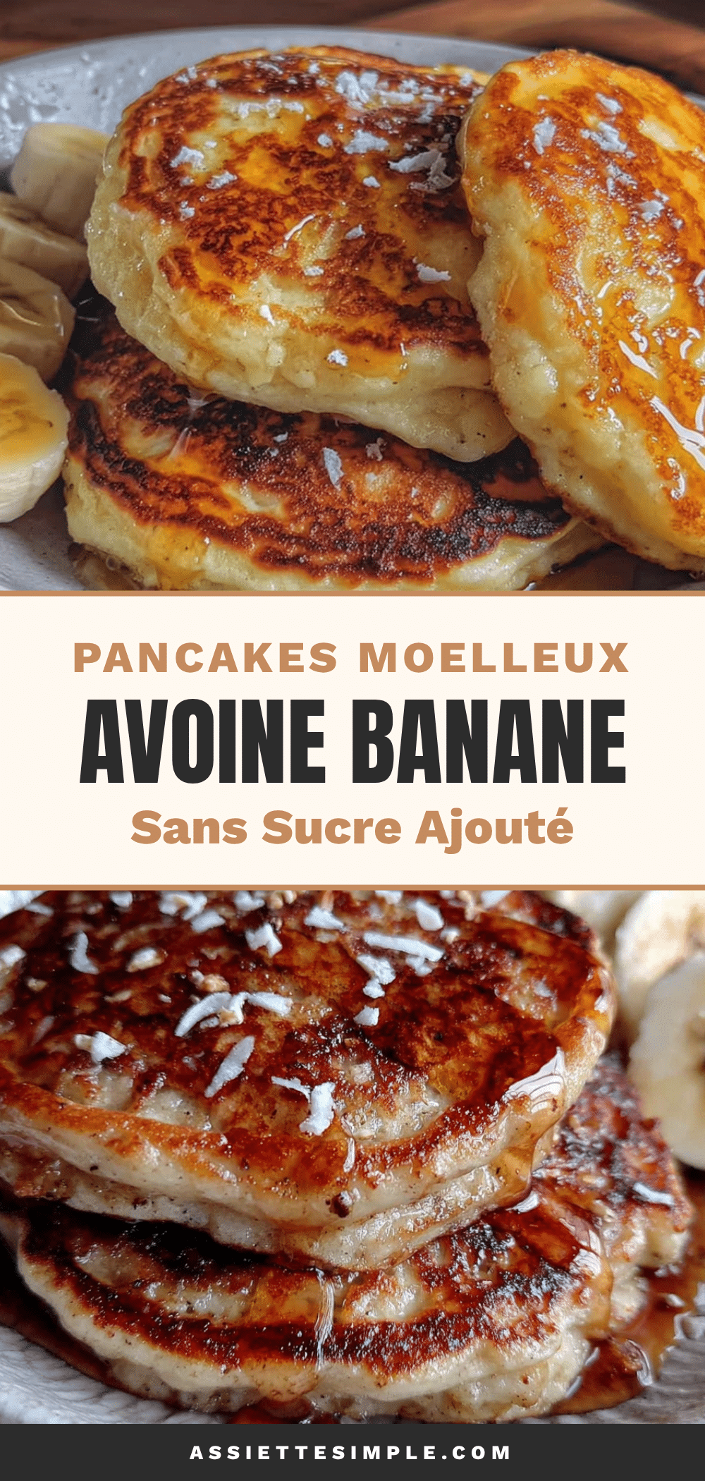 pancakes moelleux avoine banane sans sucre ajouté recipe