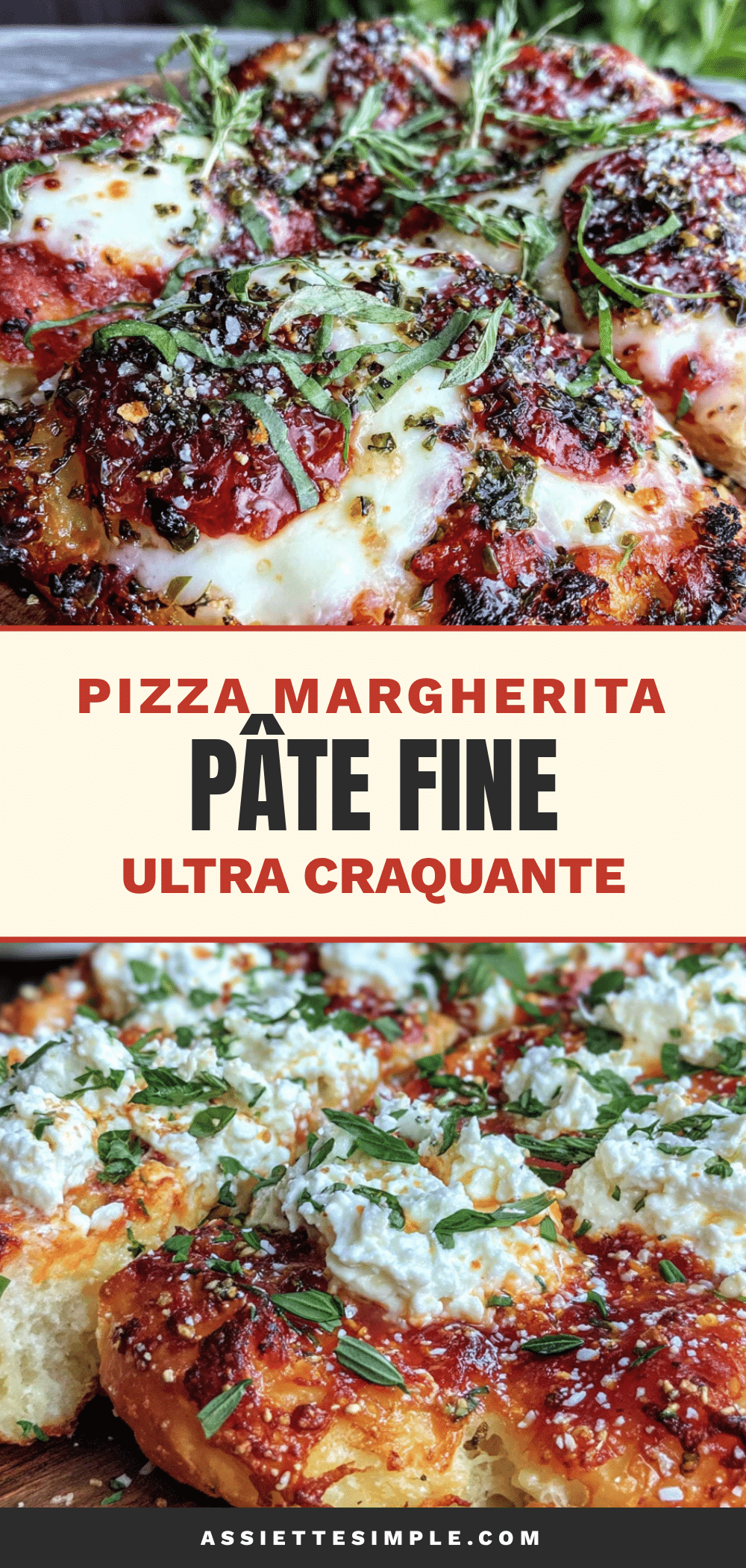 pizza margherita ultra craquante recipe