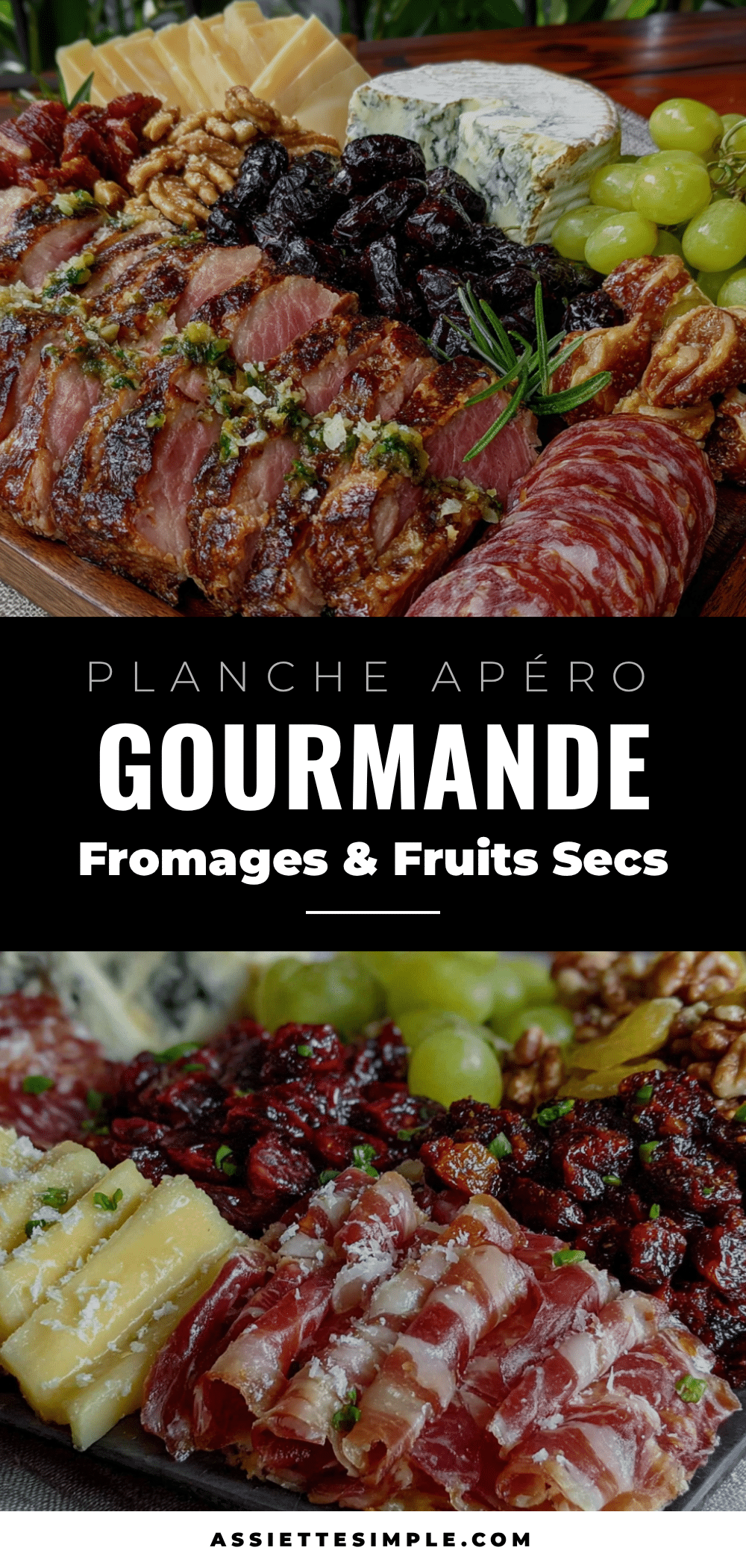 planche apéro gourmande fromages fruits secs recipe