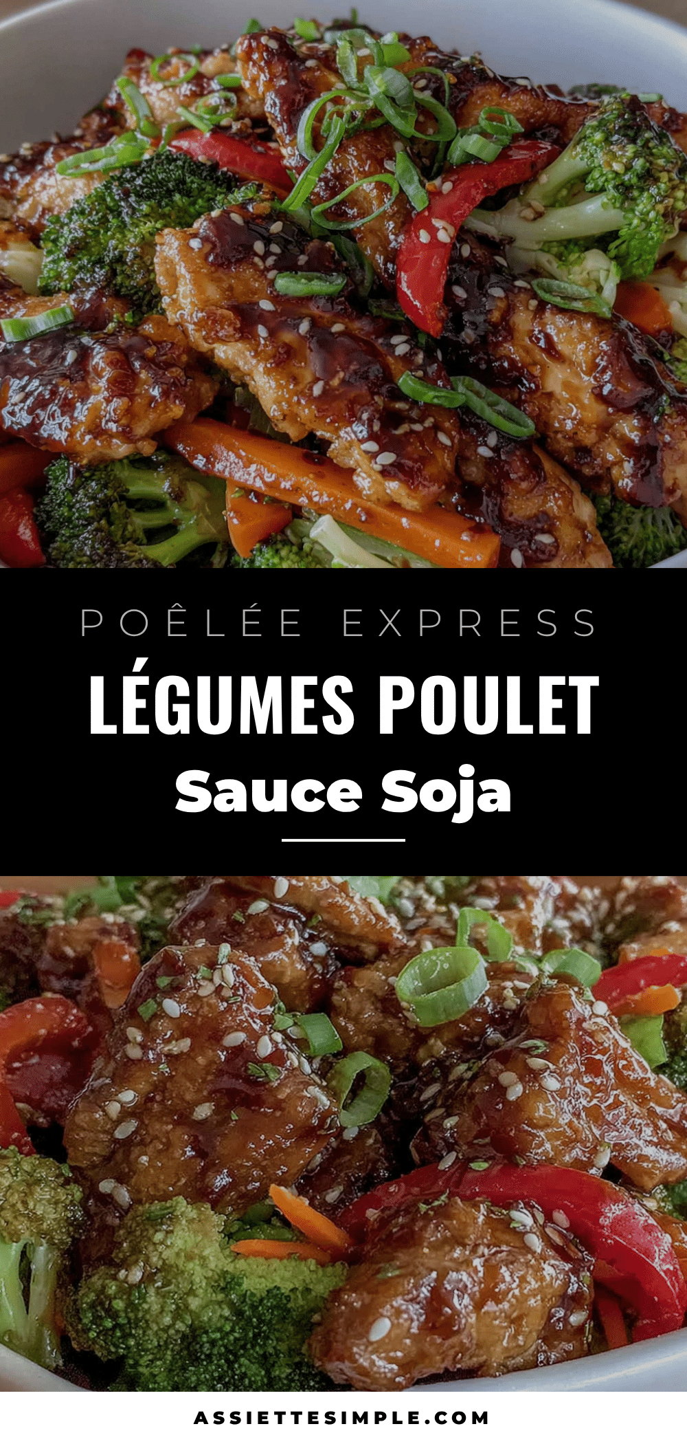 poêlée express légumes poulet sauce soja recipe