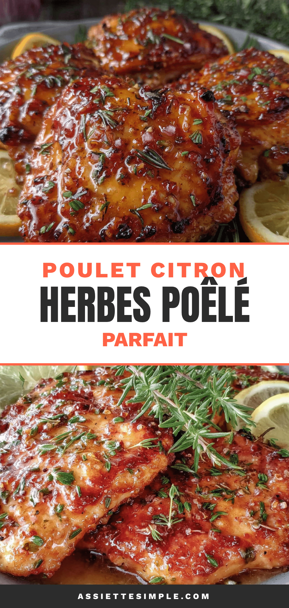 poulet citron herbes poêlé rapide recipe