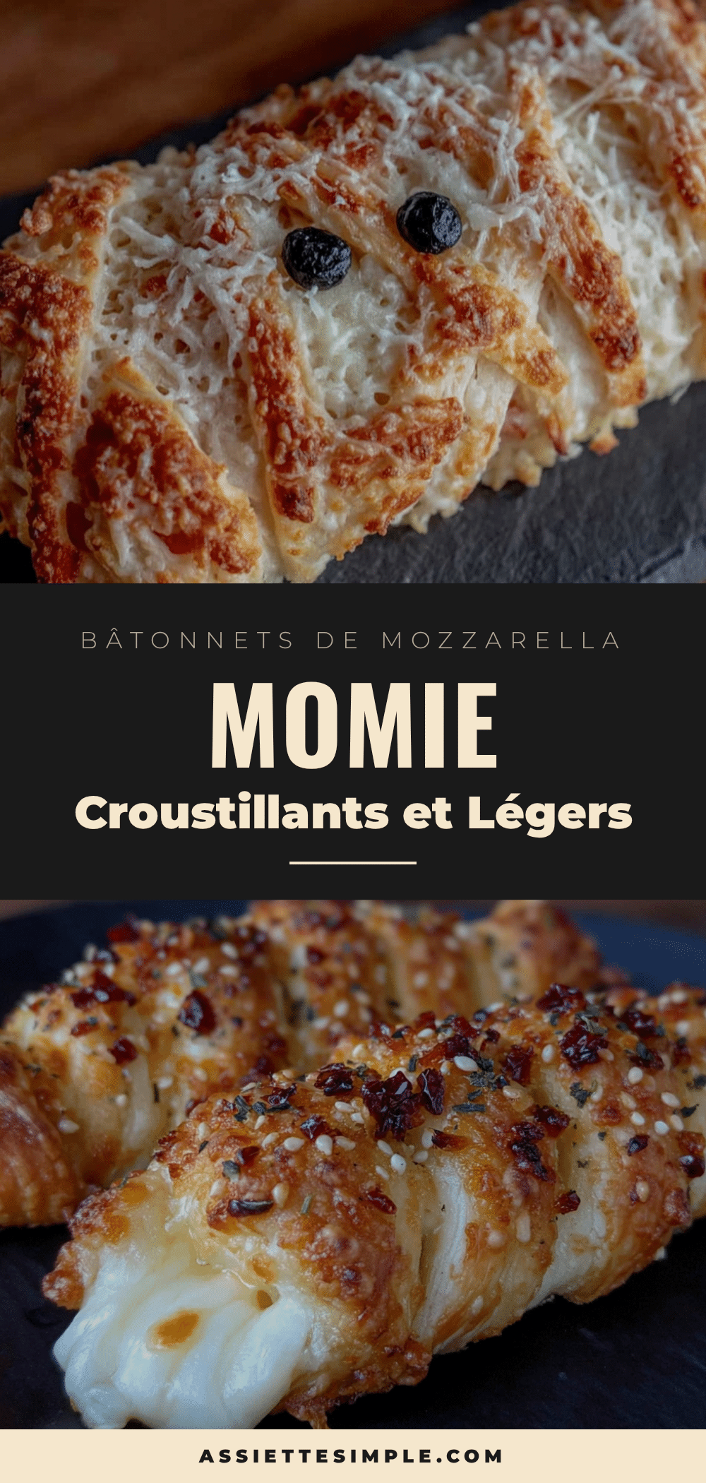 bâtonnets de mozzarella momie croustillants recipe