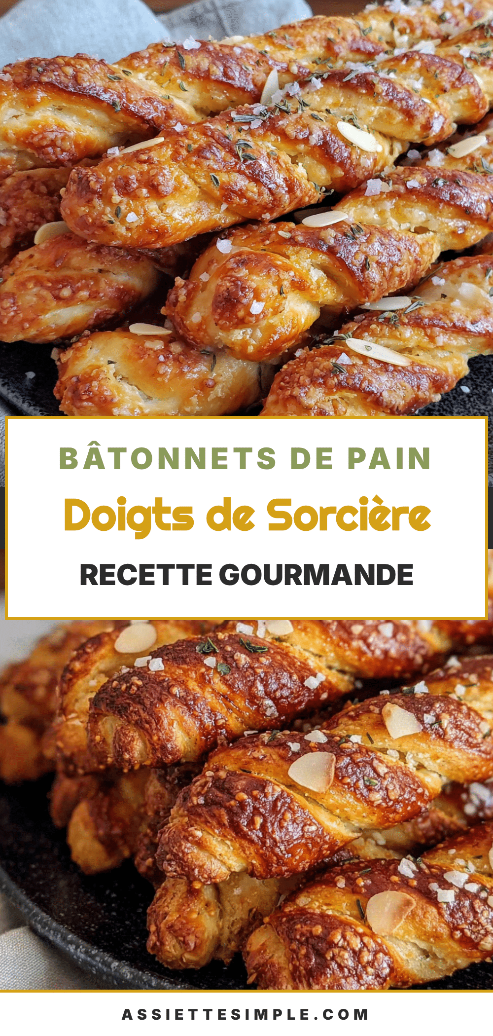 bâtonnets de pain aux doigts de sorcière recipe