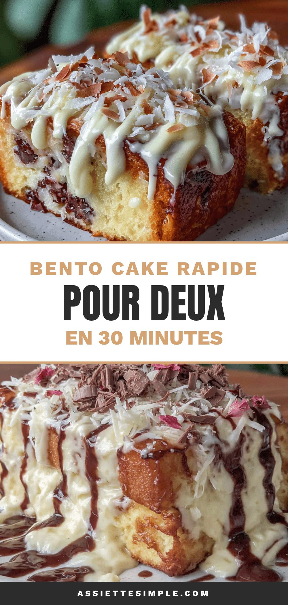 bento cake rapide pour deux recipe