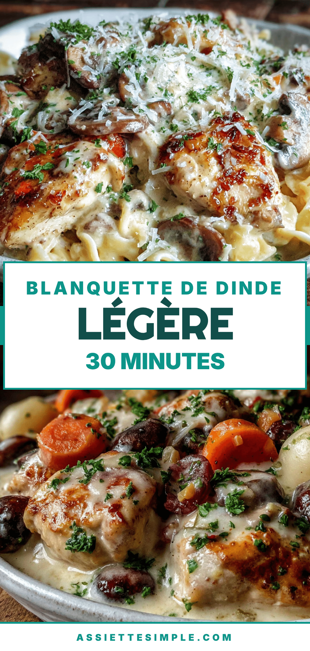 blanquette de dinde légère aux légumes d’automne recipe