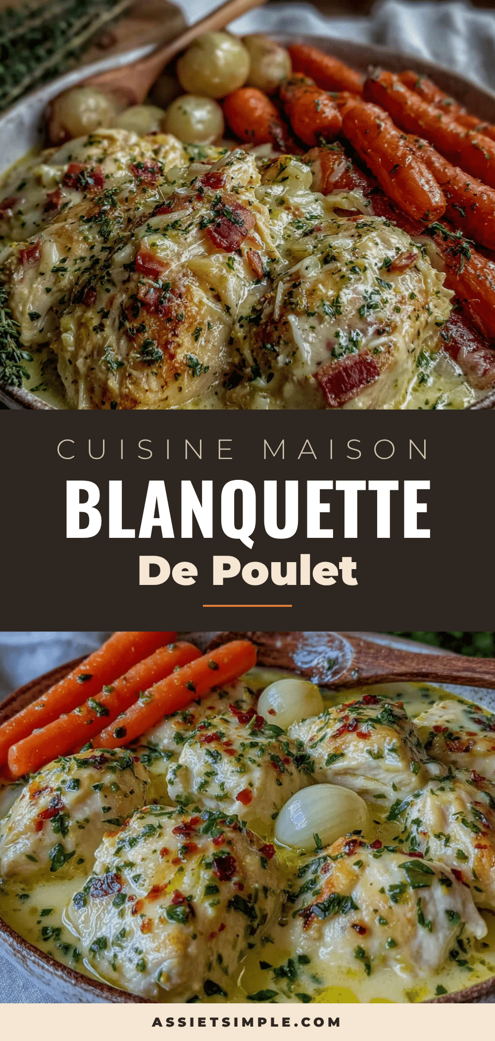 blanquette de poulet crémeuse recipe