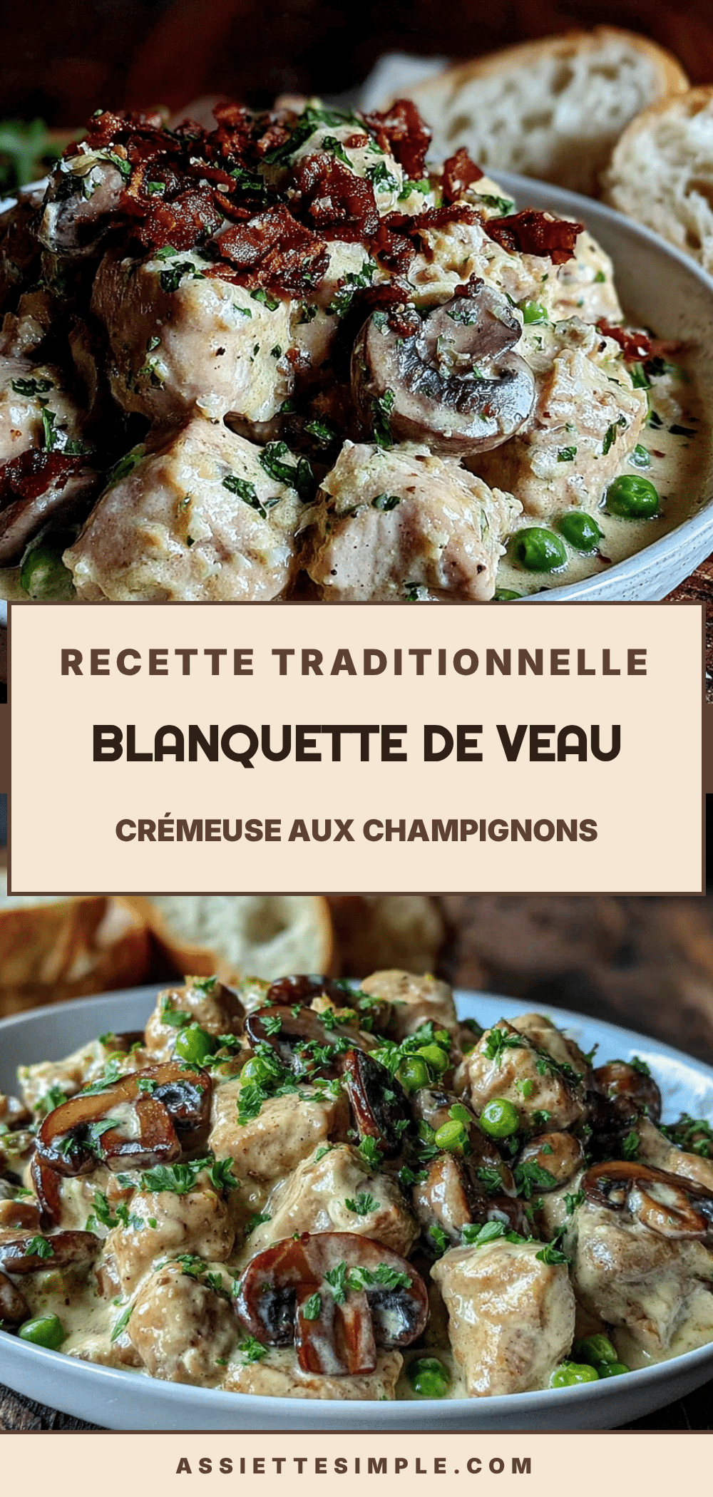 blanquette de veau aux champignons recipe